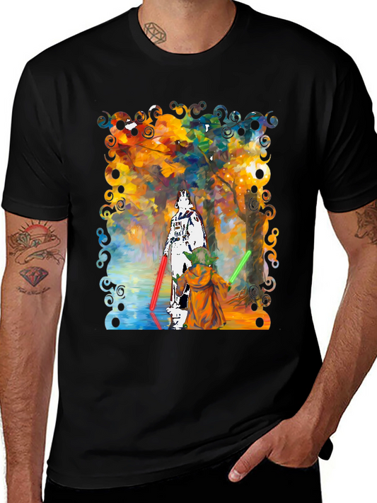 Star Wars Darth Vader Yoda Paint T-Shirt