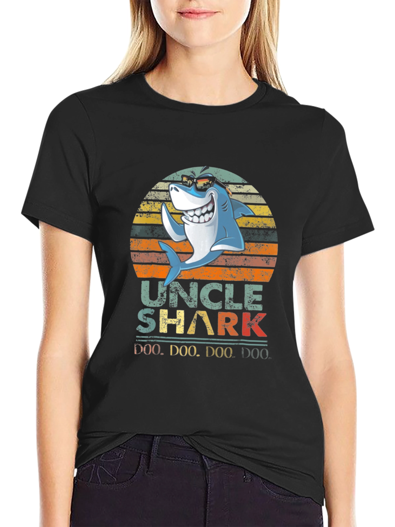 Uncle Shark T-Shirt - Doo Doo Doo Funny Tee
