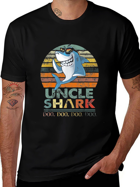 Uncle Shark T-Shirt - Doo Doo Doo Funny Tee