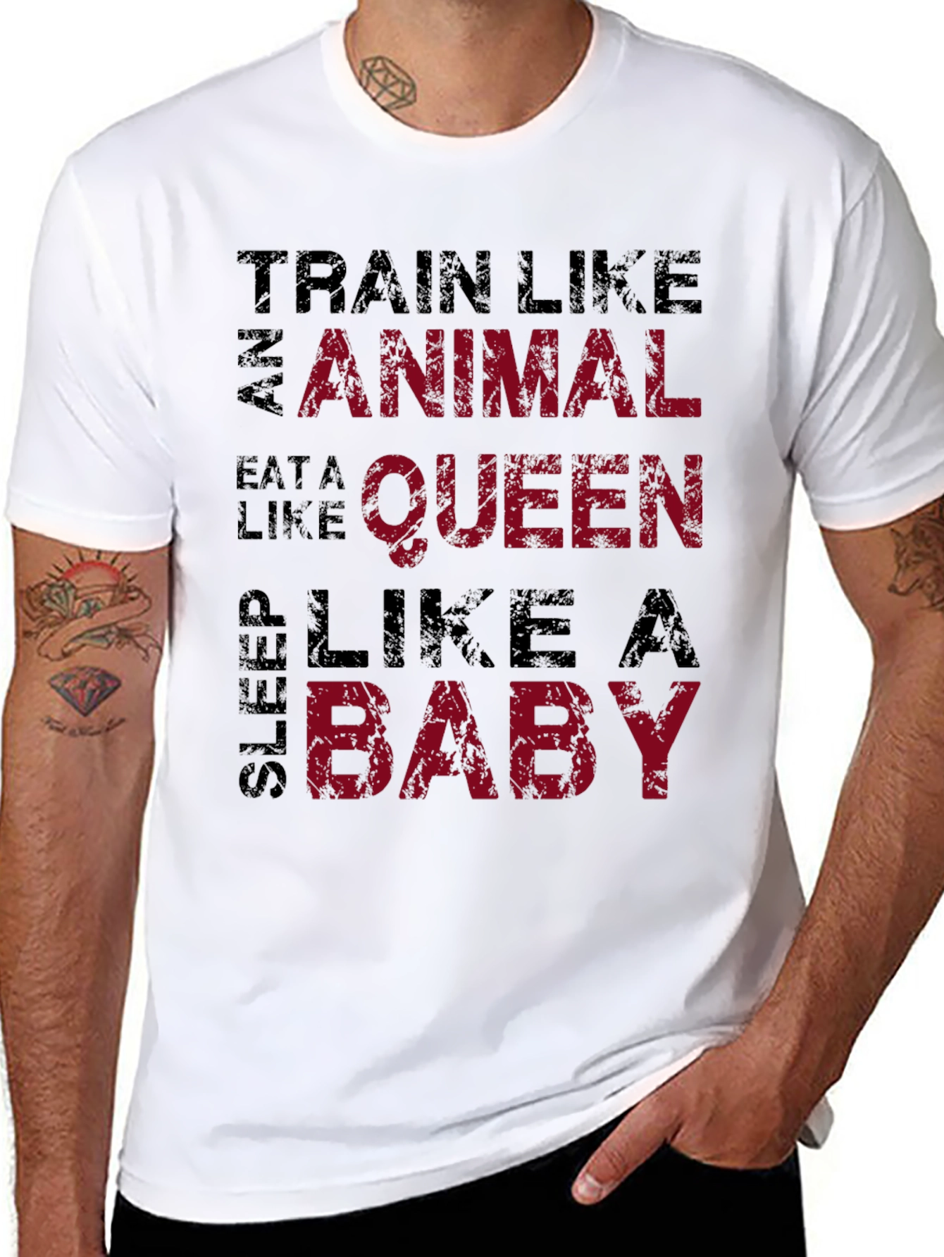 Train Like an Animal Funny Workout T-Shirt
