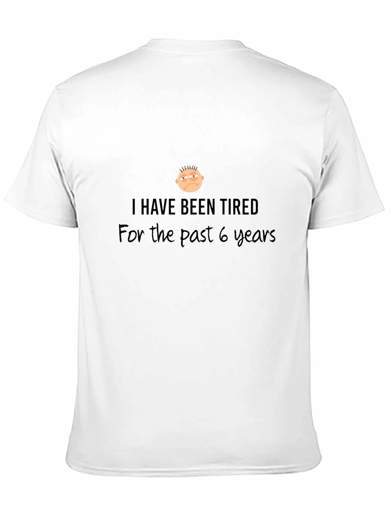 Tired Humor Graphic T-Shirt - Mens Black Tee