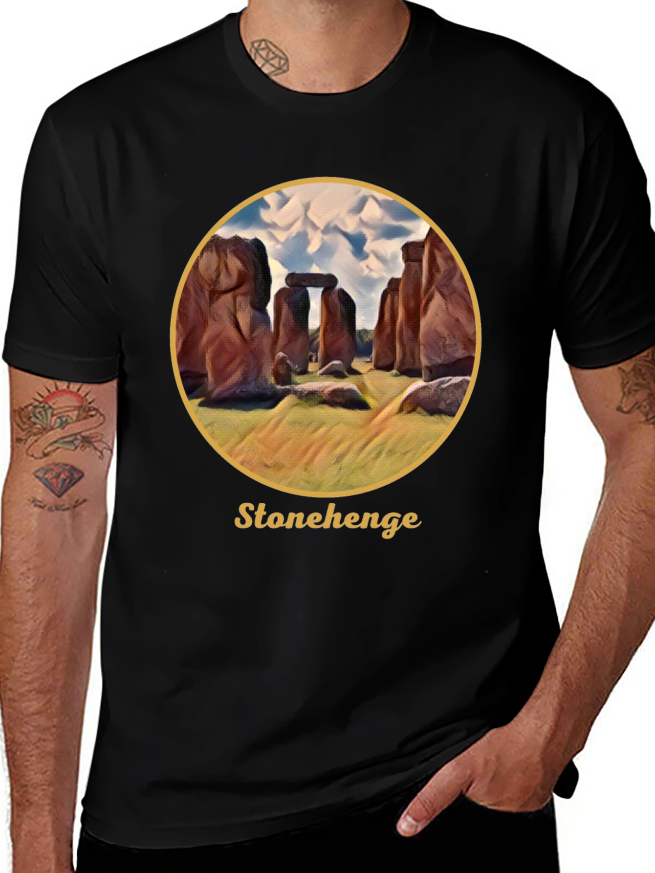 Stonehenge Graphic Tee - Black