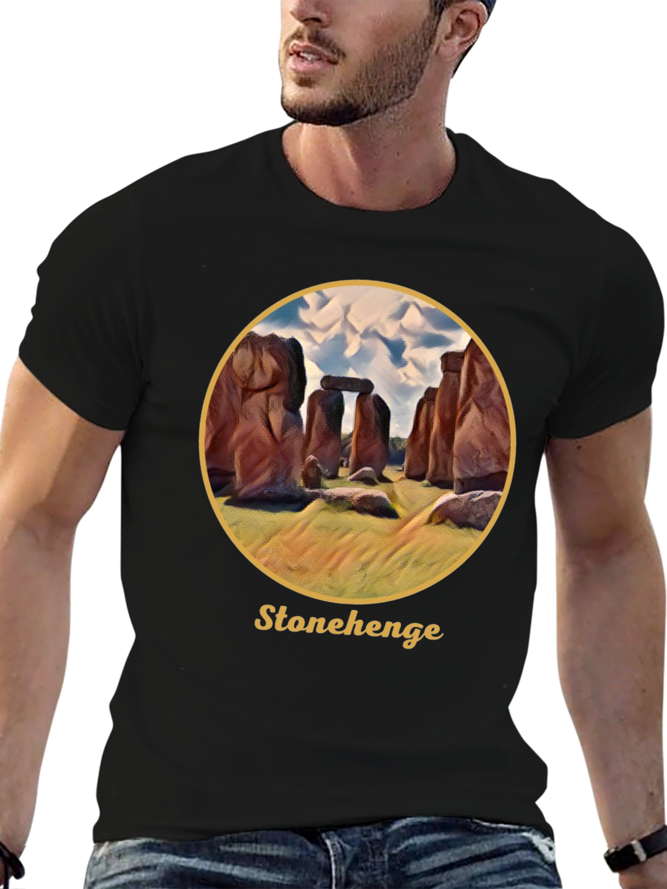 Stonehenge Graphic Tee - Black