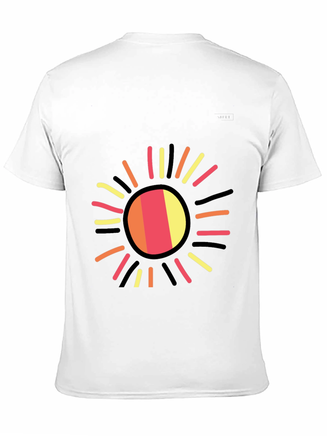 Radiant Sun Graphic Black T-Shirt