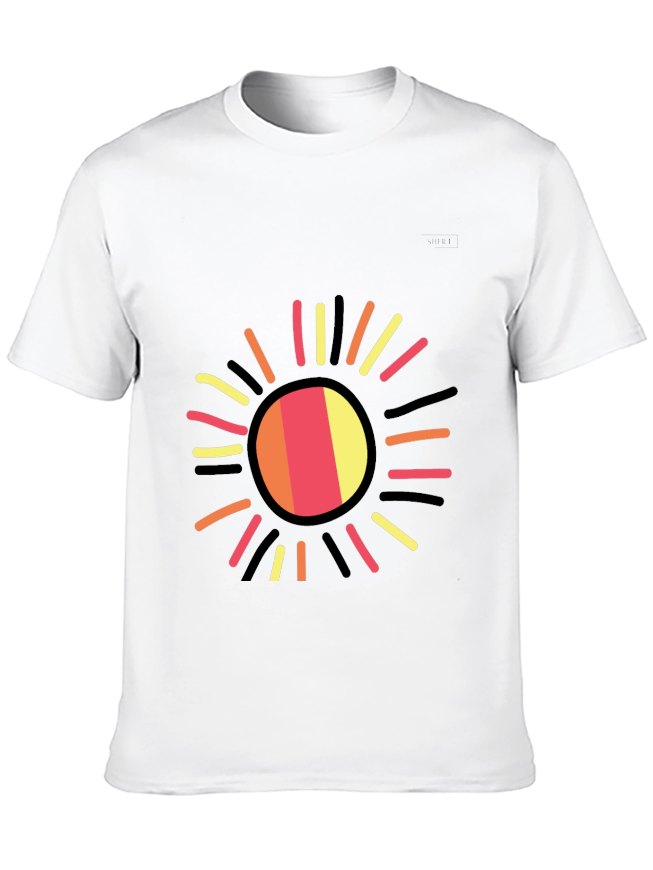 Radiant Sun Graphic Black T-Shirt