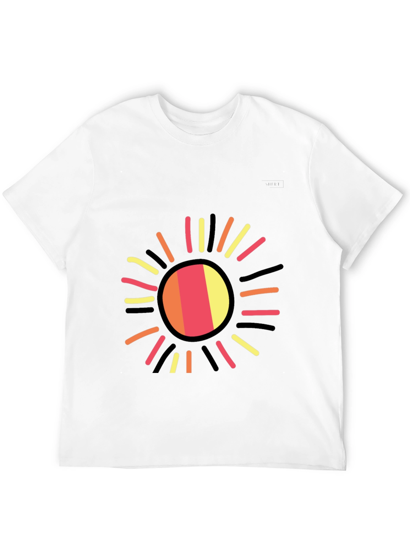 Radiant Sun Graphic Black T-Shirt