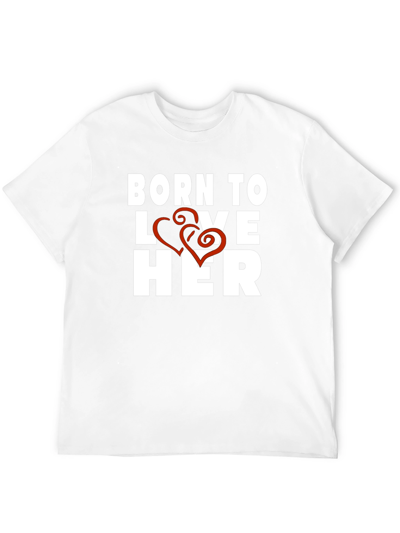 Born to Love Her Black Graphic Tee