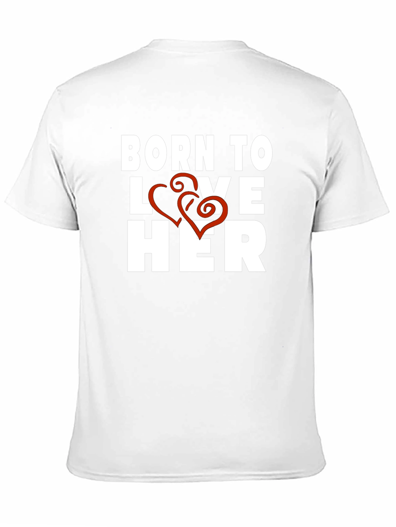Born to Love Her Black Graphic Tee