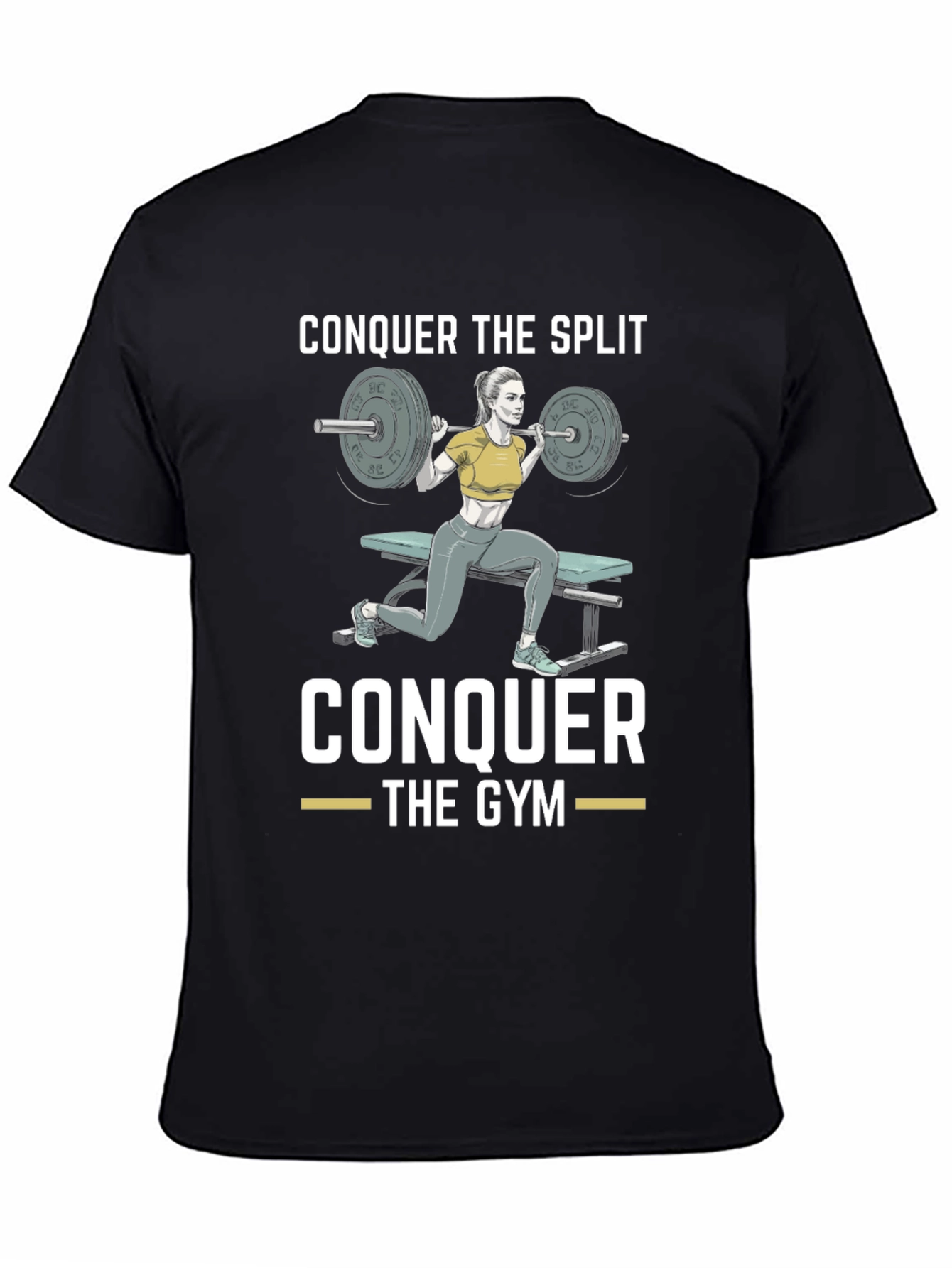 Conquer the Split Gym Workout T-Shirt