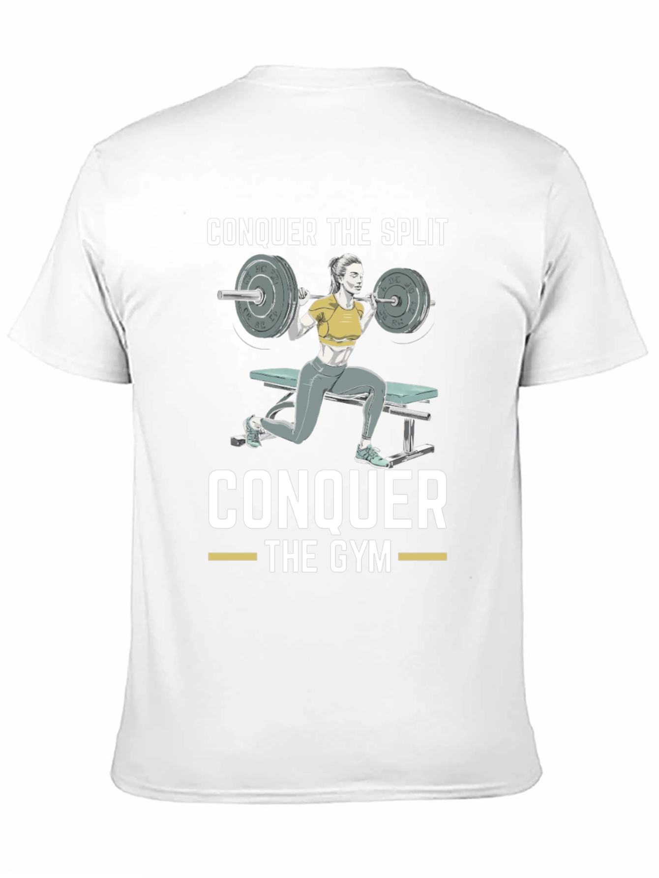 Conquer the Split Gym Workout T-Shirt