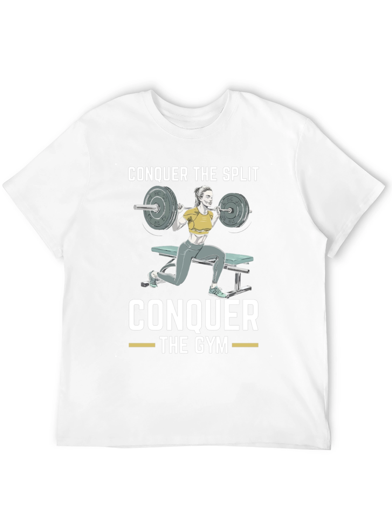 Conquer the Split Gym Workout T-Shirt
