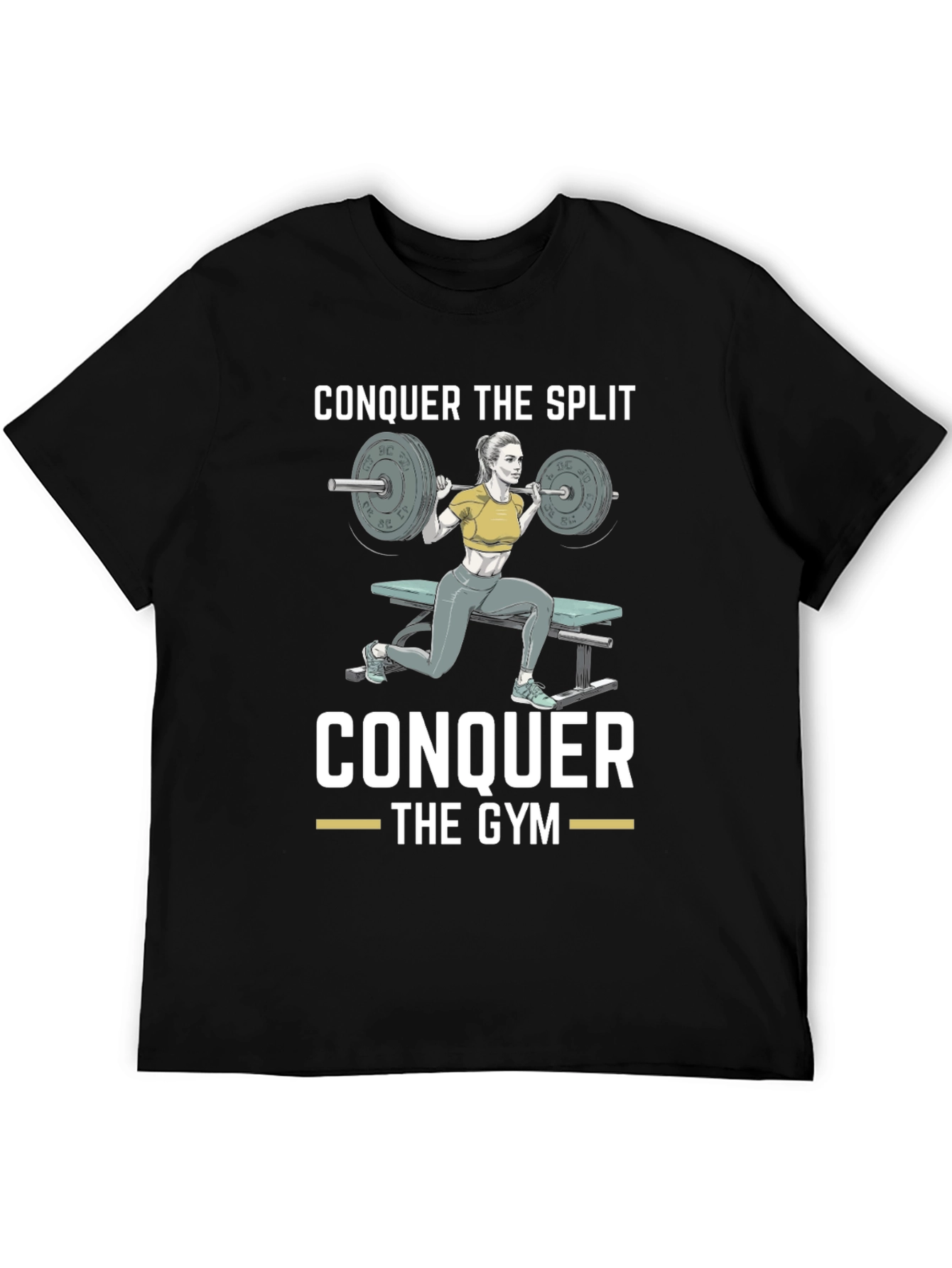 Conquer the Split Gym Workout T-Shirt