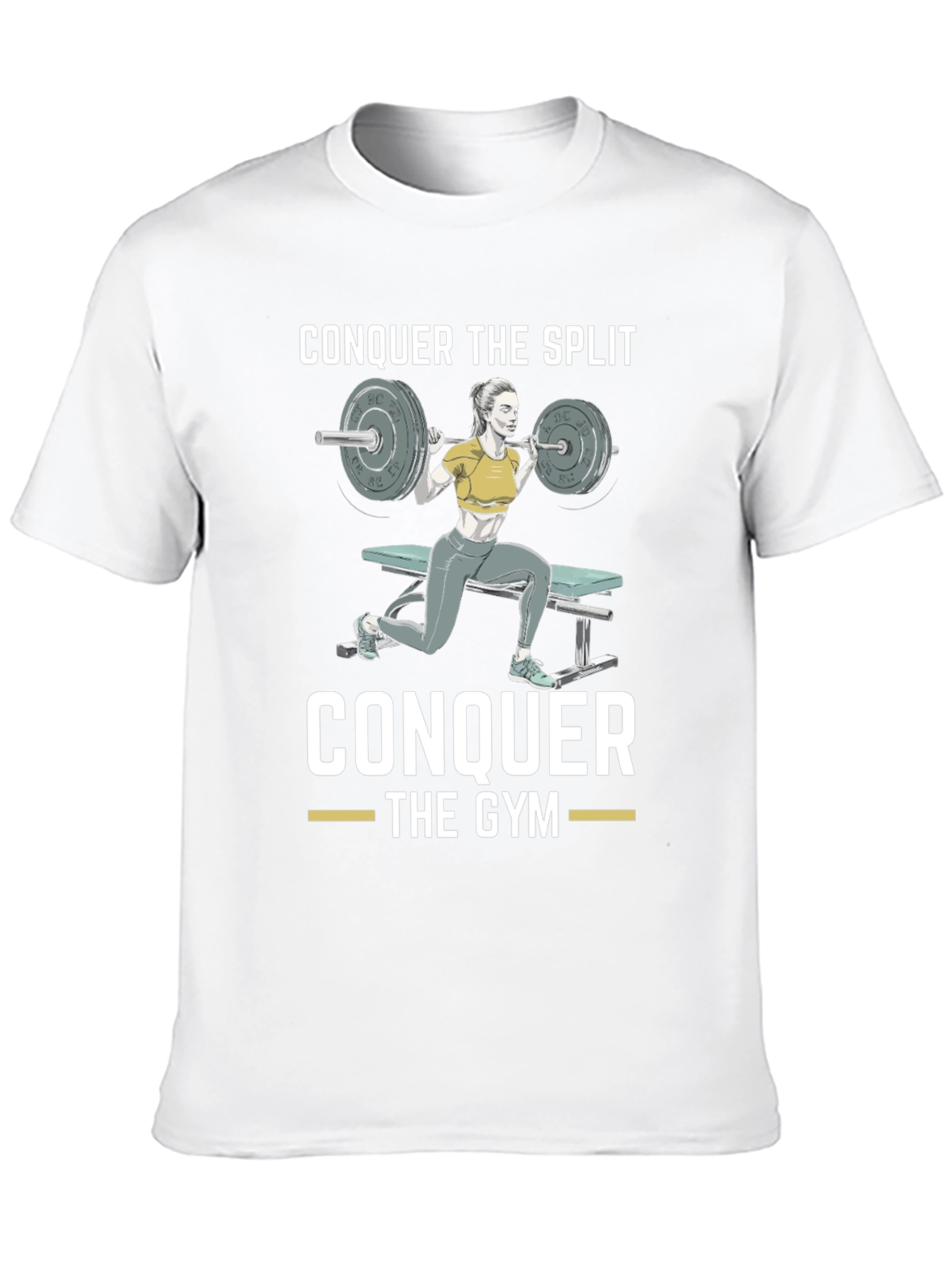 Conquer the Split Gym Workout T-Shirt