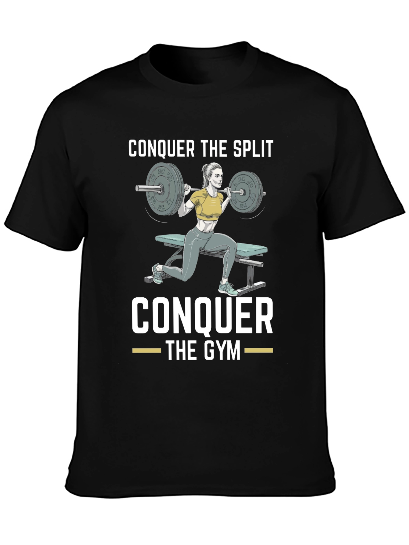 Conquer the Split Gym Workout T-Shirt
