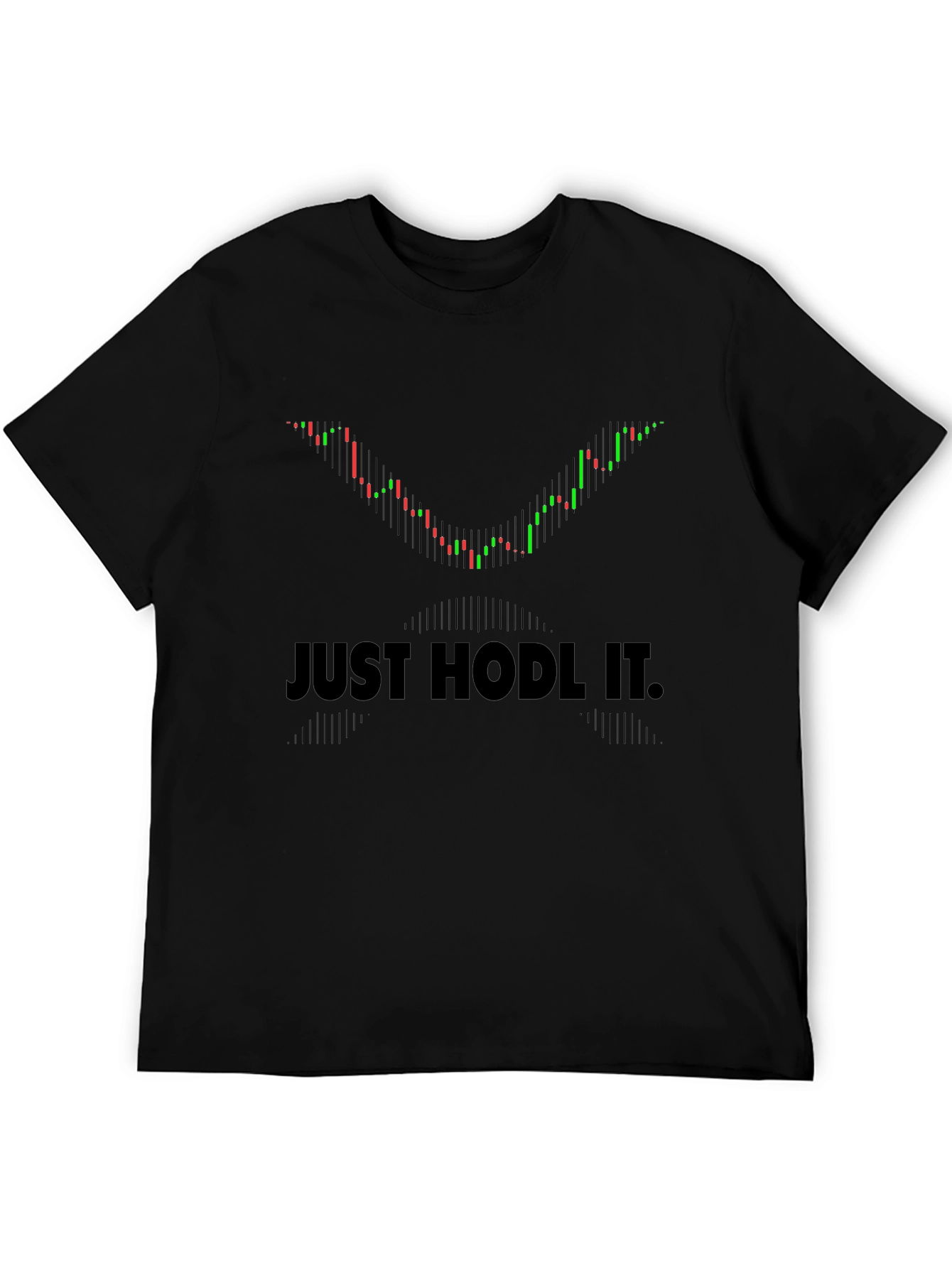 Just Hodl It Crypto Trading Black T-Shirt