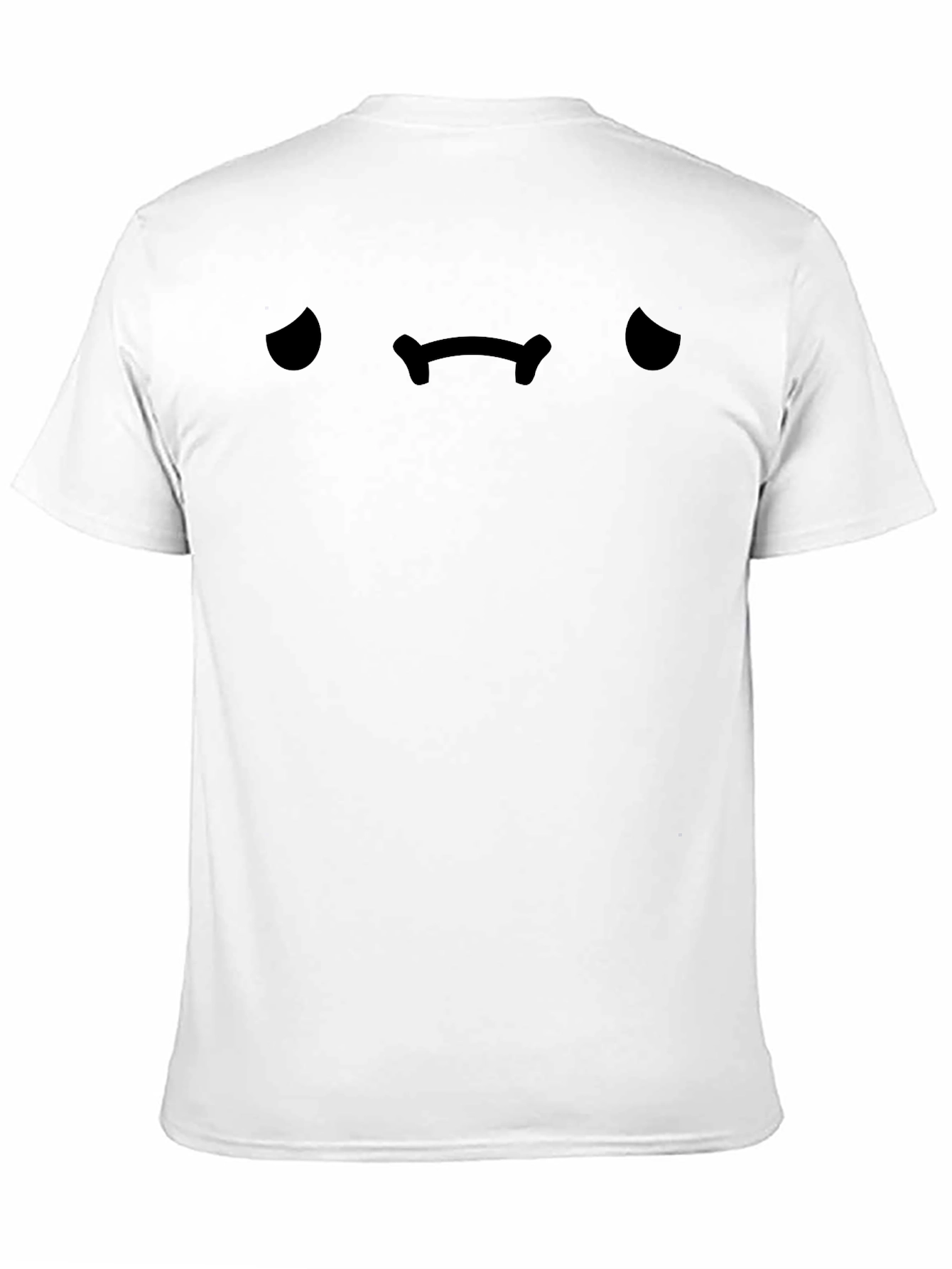 Sad Face Graphic Black T-Shirt
