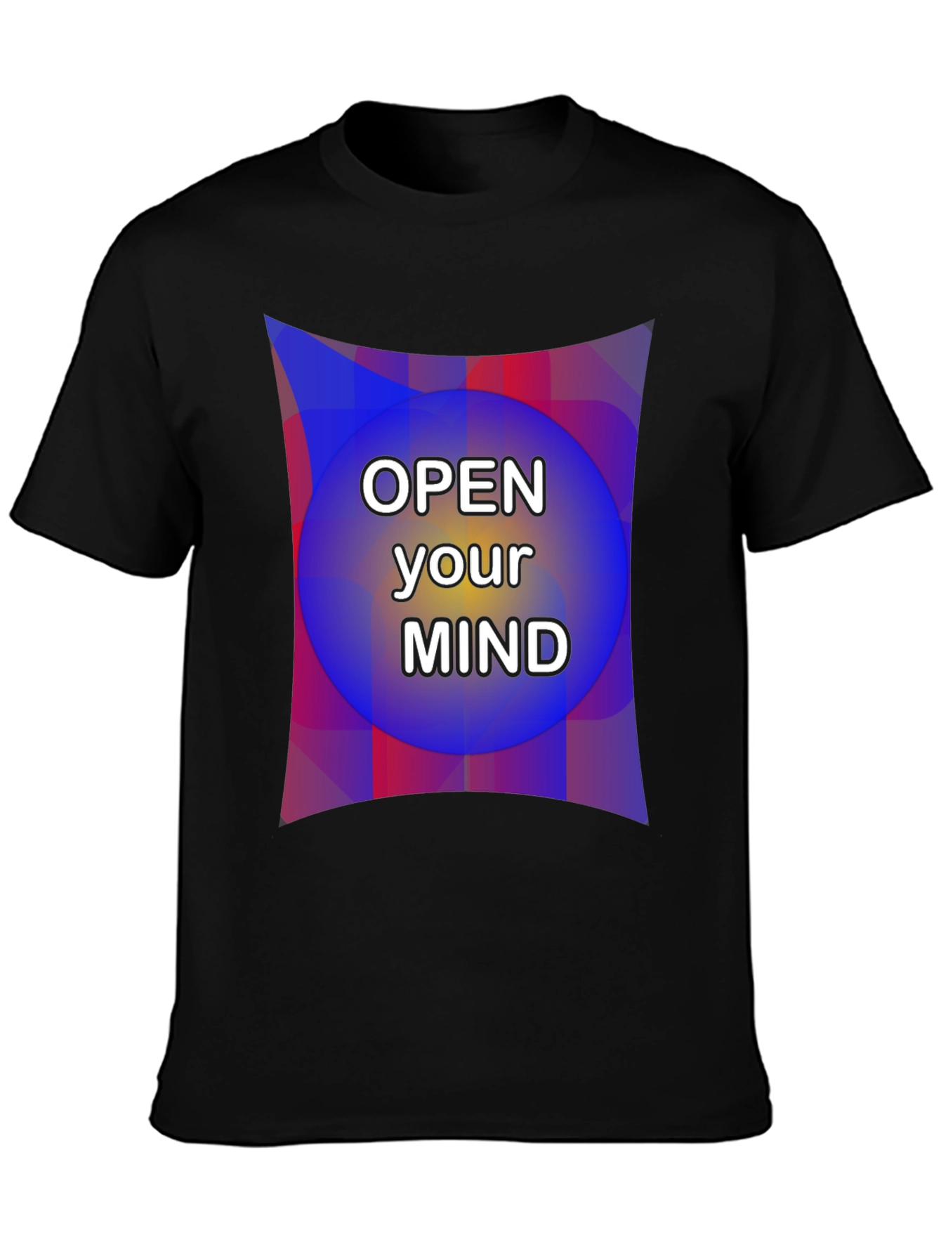 Open Your Mind Graphic Tee - Unisex Black T-Shirt