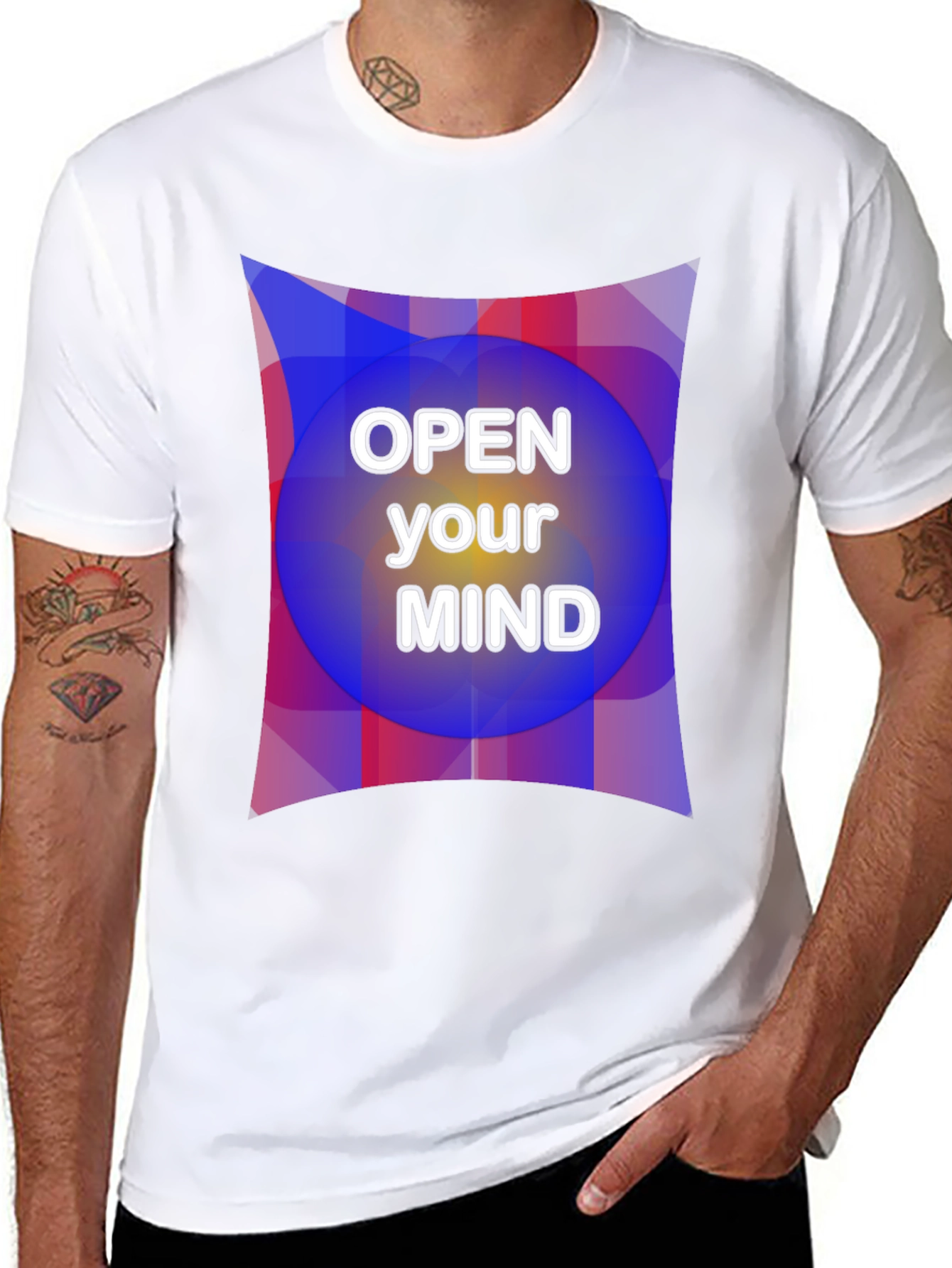 Open Your Mind Graphic Tee - Unisex Black T-Shirt