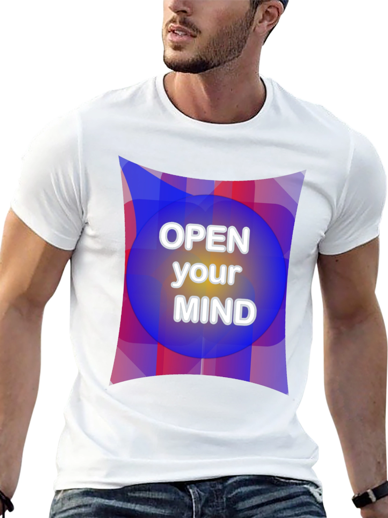 Open Your Mind Graphic Tee - Unisex Black T-Shirt