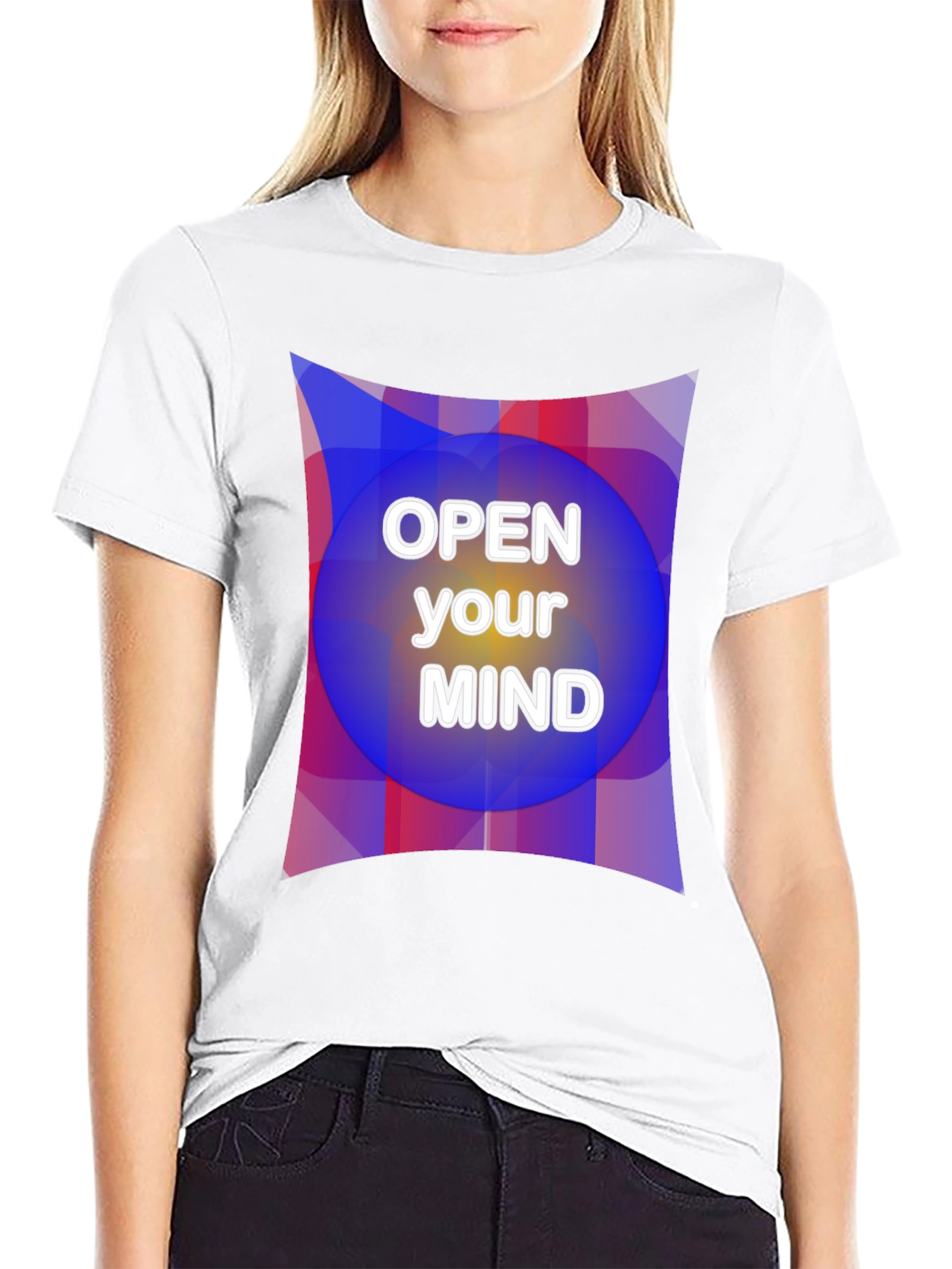Open Your Mind Graphic Tee - Unisex Black T-Shirt