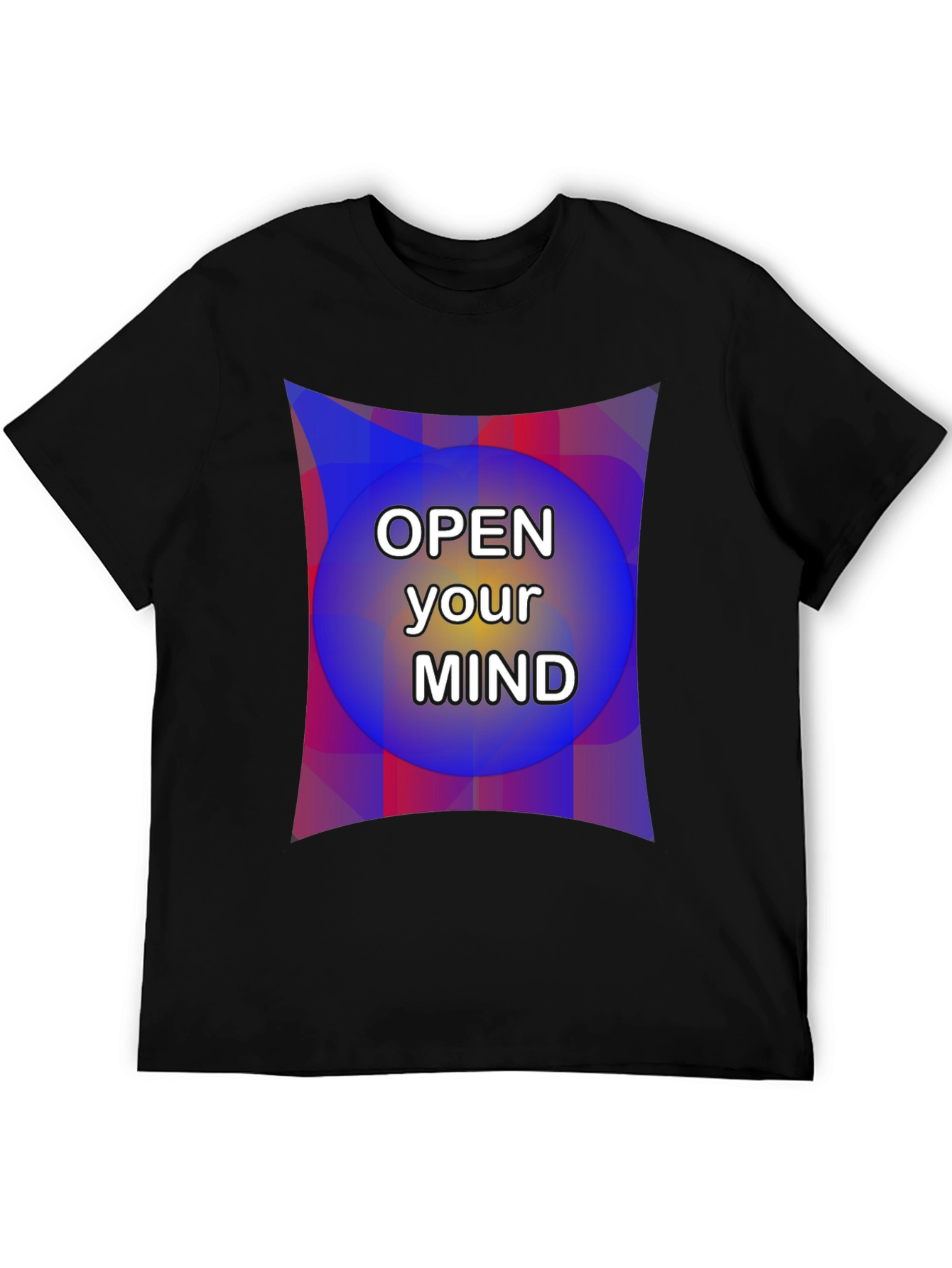 Open Your Mind Graphic Tee - Unisex Black T-Shirt