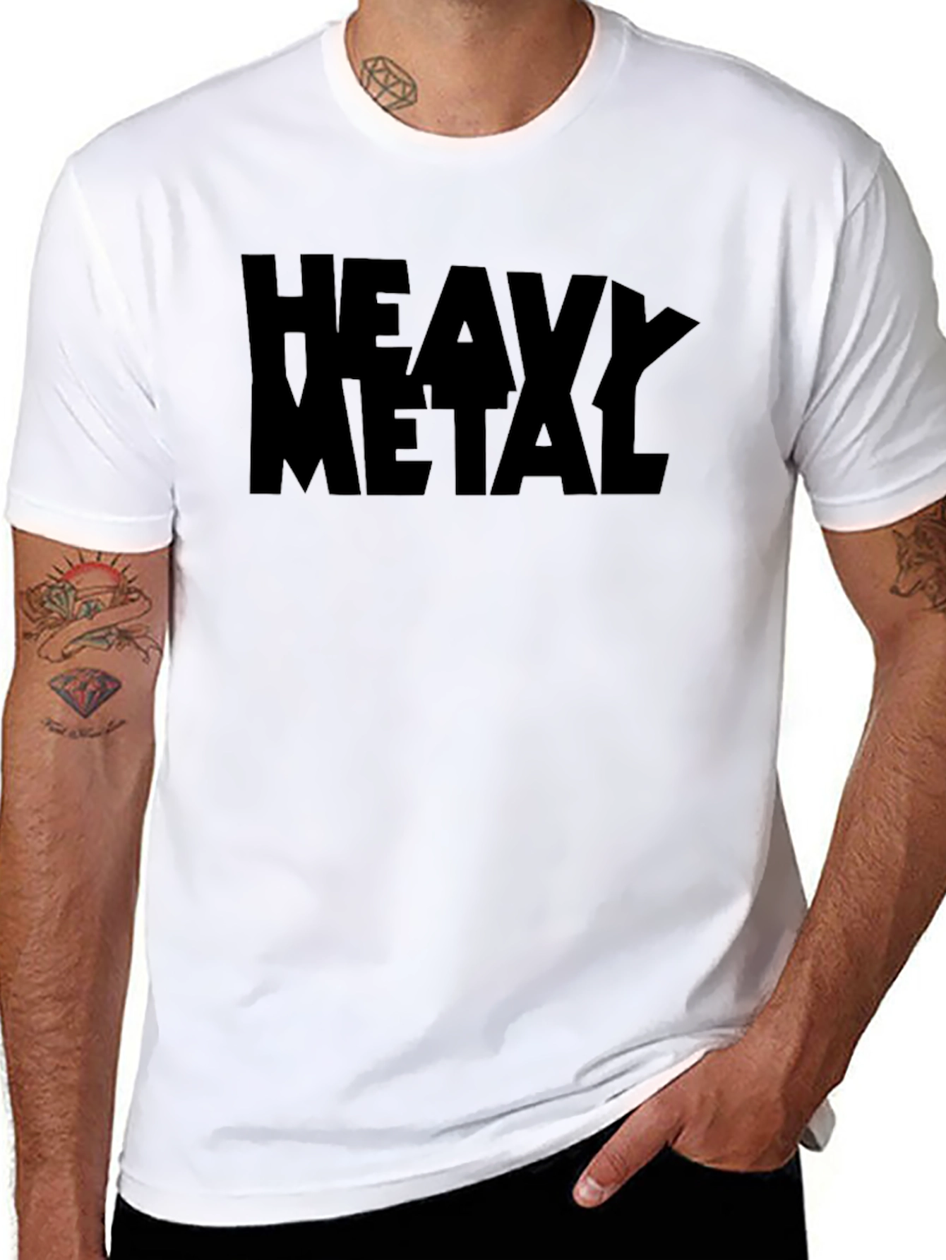 Heavy Metal Graphic Tee - Black Cotton T-Shirt