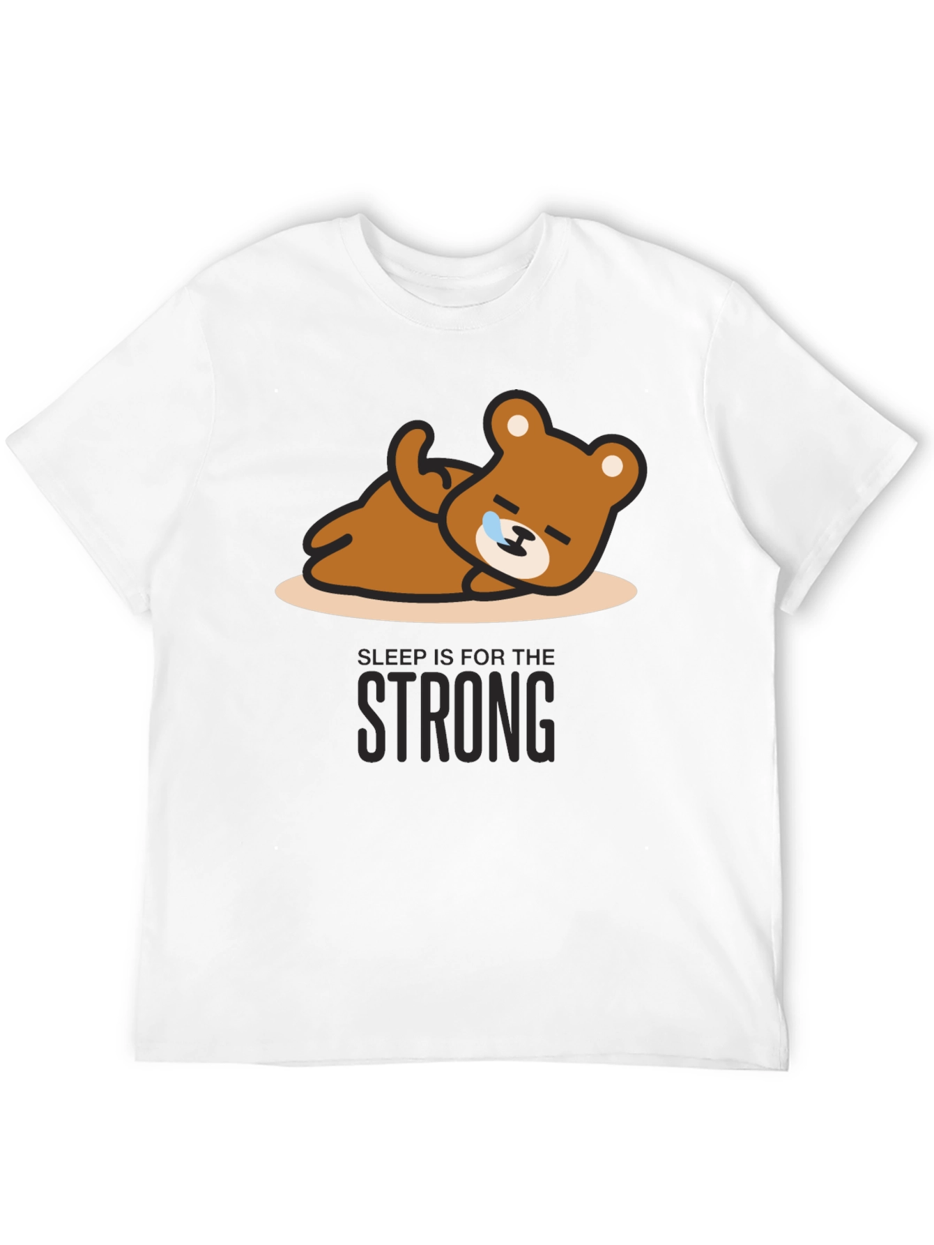 Sleepy Bear Graphic Tee - Relaxed Fit Soft Cotton