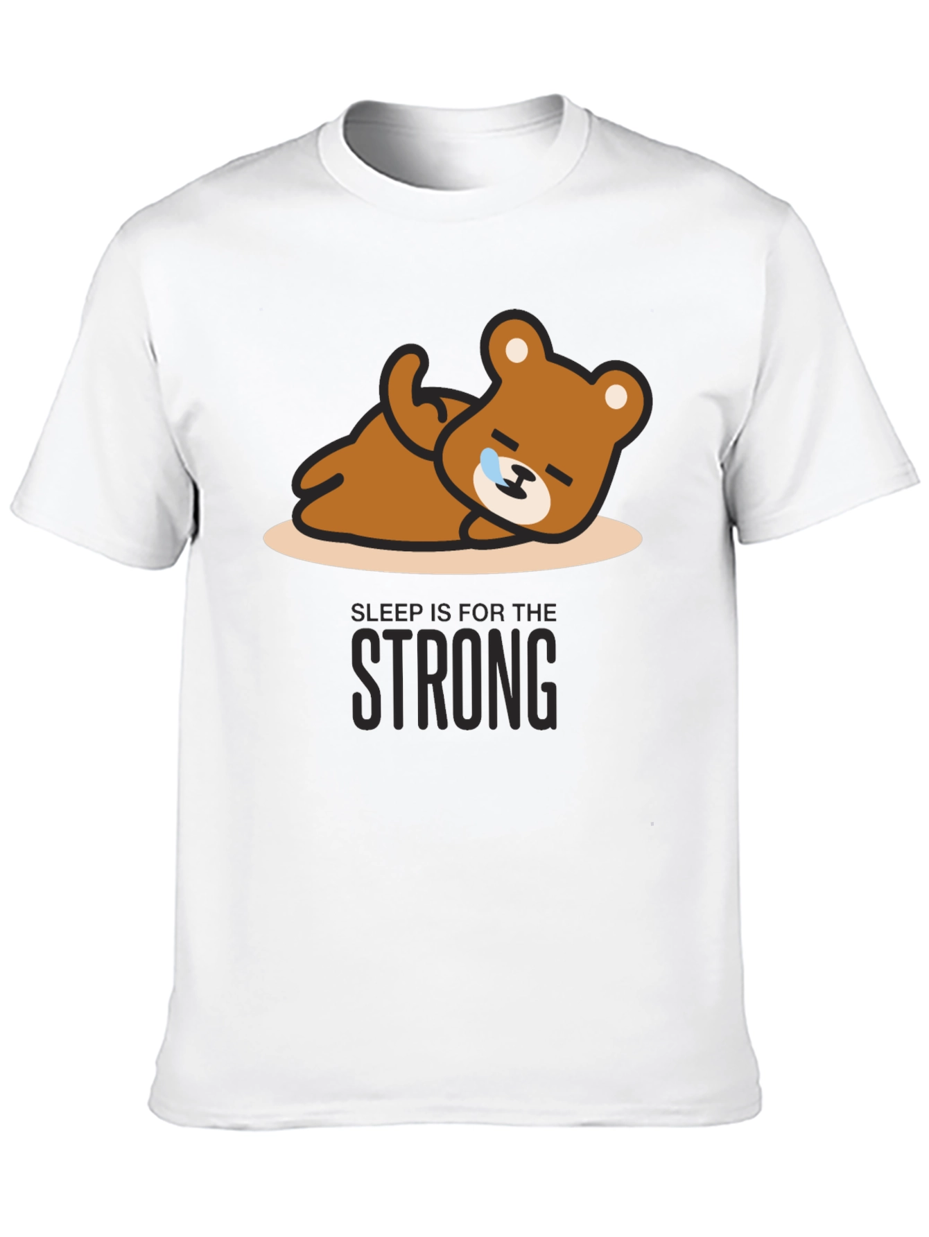 Sleepy Bear Graphic Tee - Relaxed Fit Soft Cotton