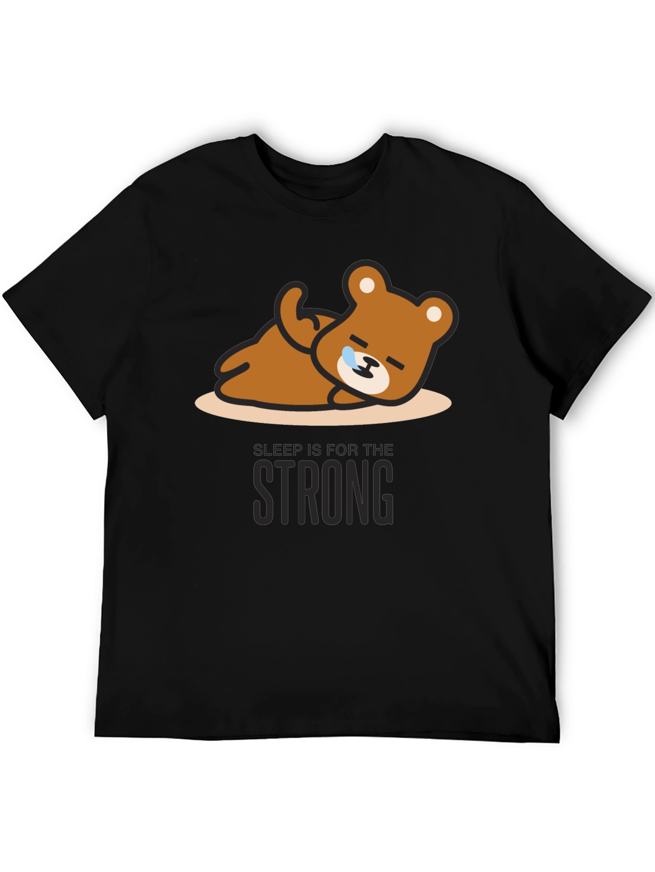 Sleepy Bear Graphic Tee - Relaxed Fit Soft Cotton