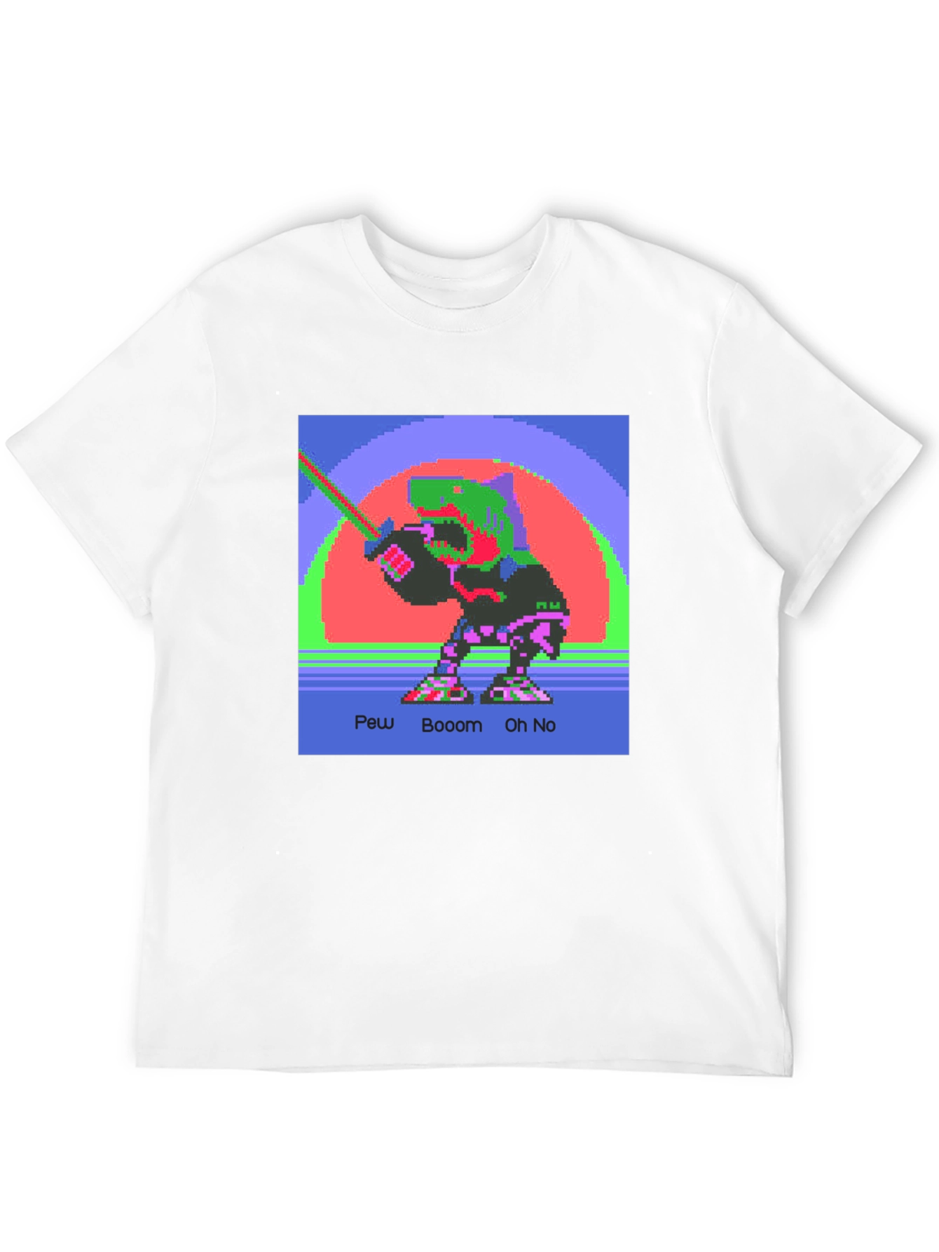 Retro 8-Bit Dinosaur Graphic Tee
