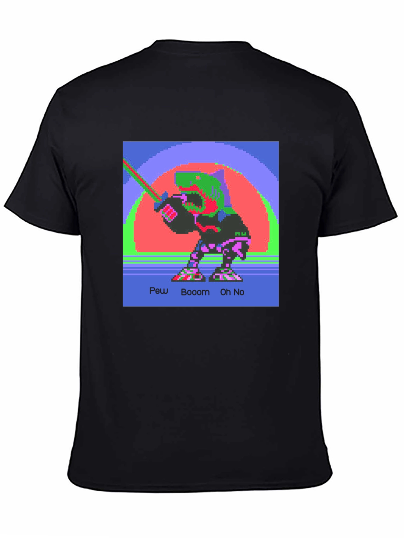 Retro 8-Bit Dinosaur Graphic Tee