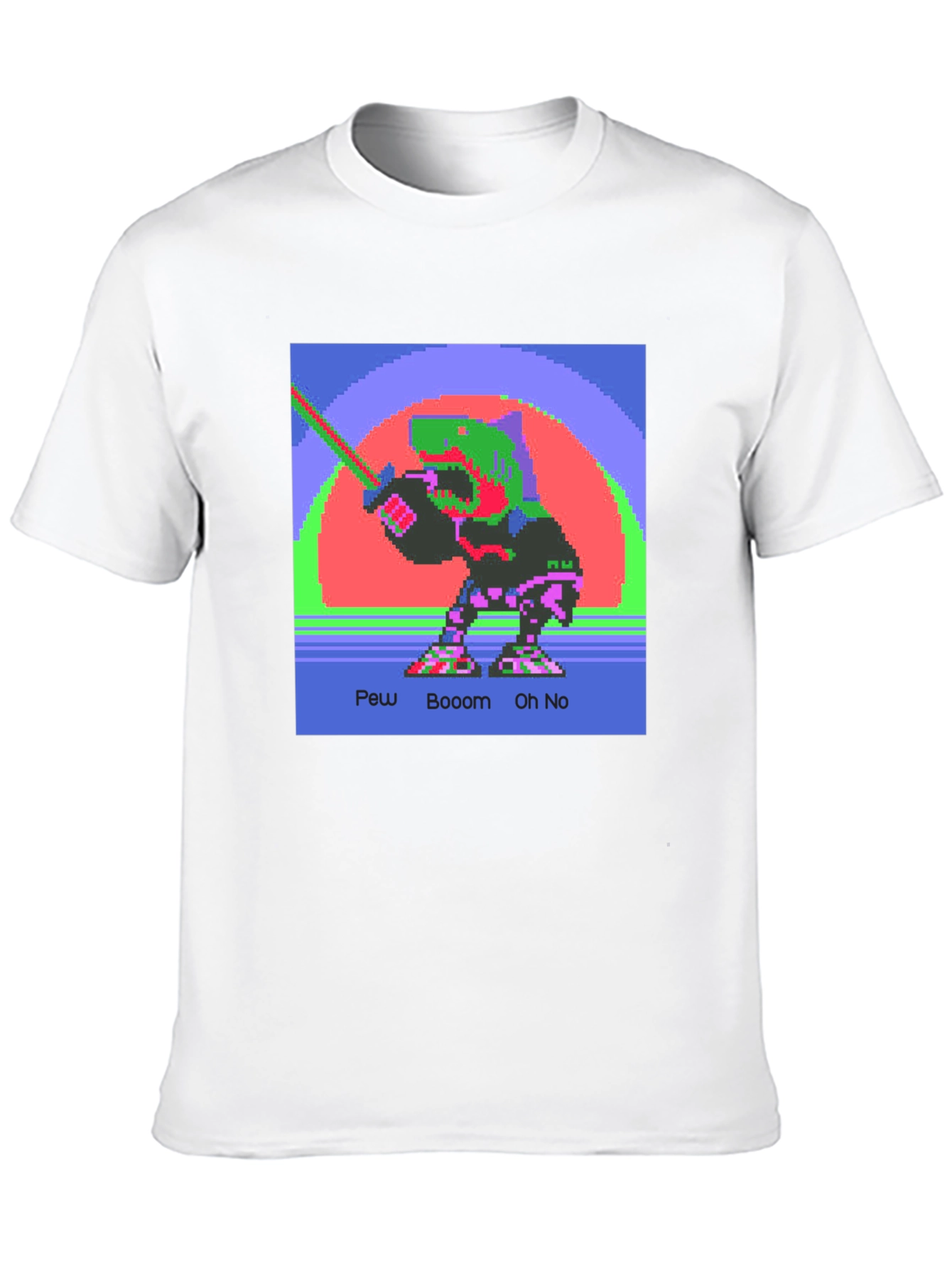 Retro 8-Bit Dinosaur Graphic Tee