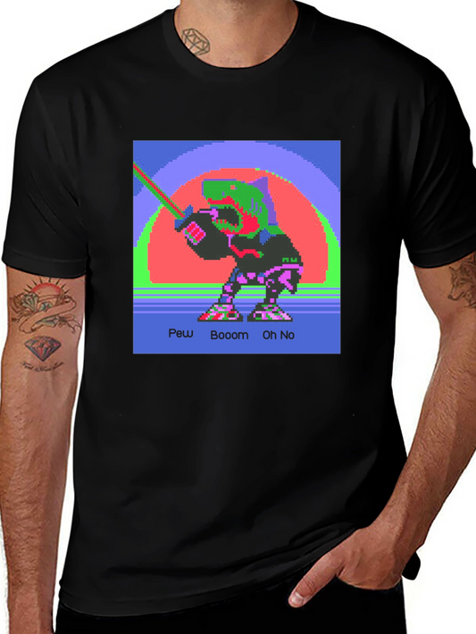Retro 8-Bit Dinosaur Graphic Tee