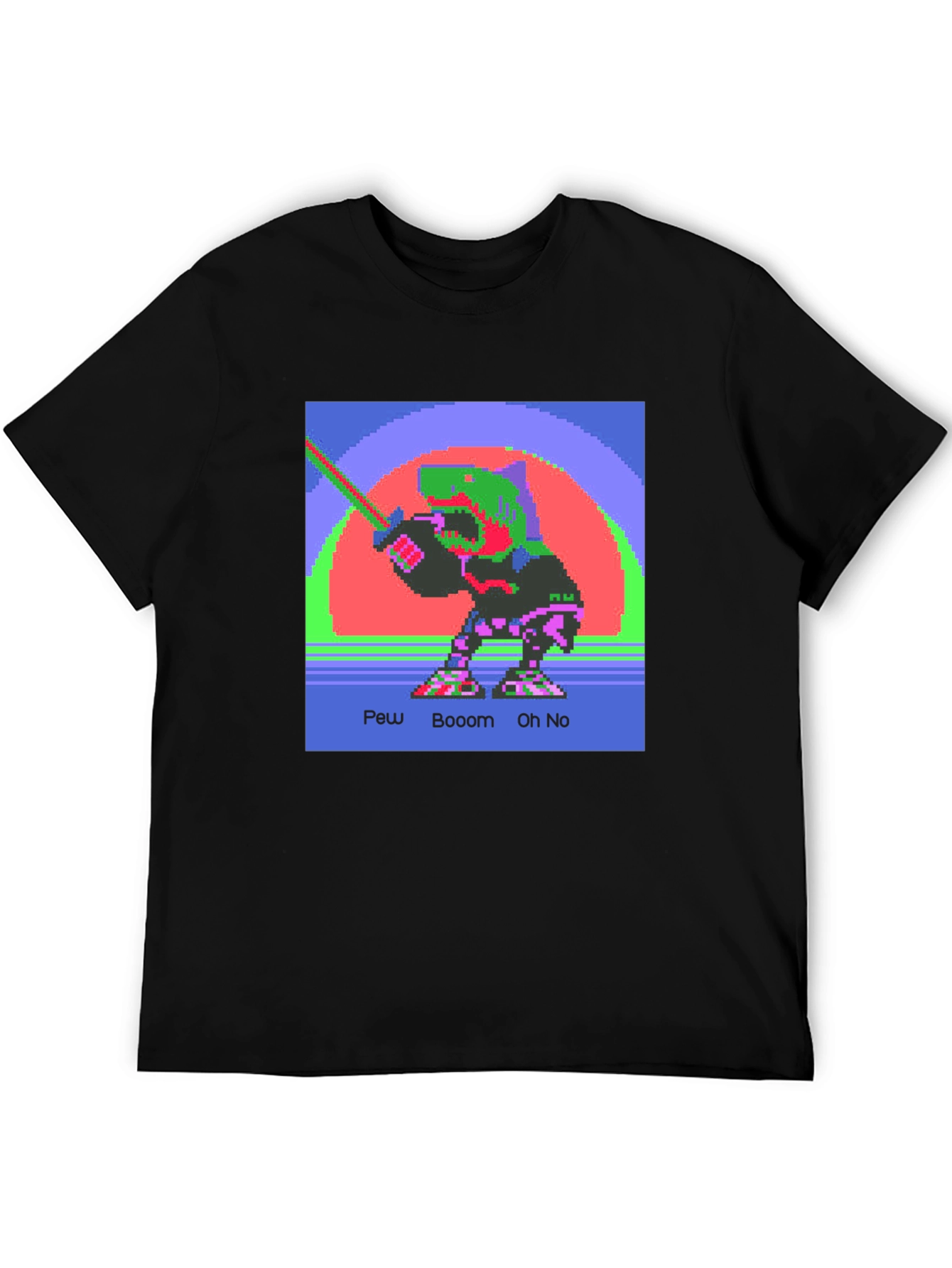 Retro 8-Bit Dinosaur Graphic Tee