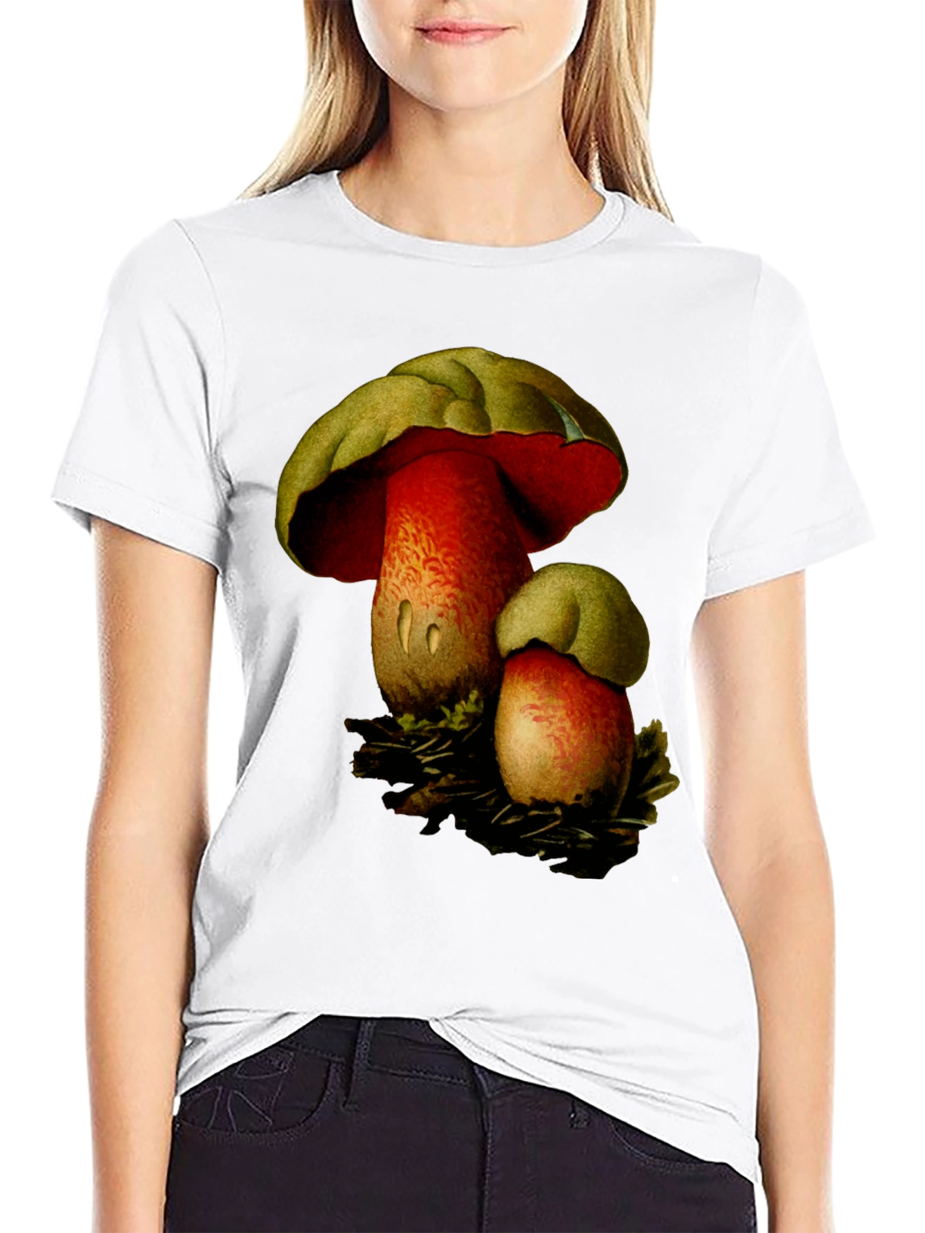 Mushroom Graphic Tee - Nature Inspired Design