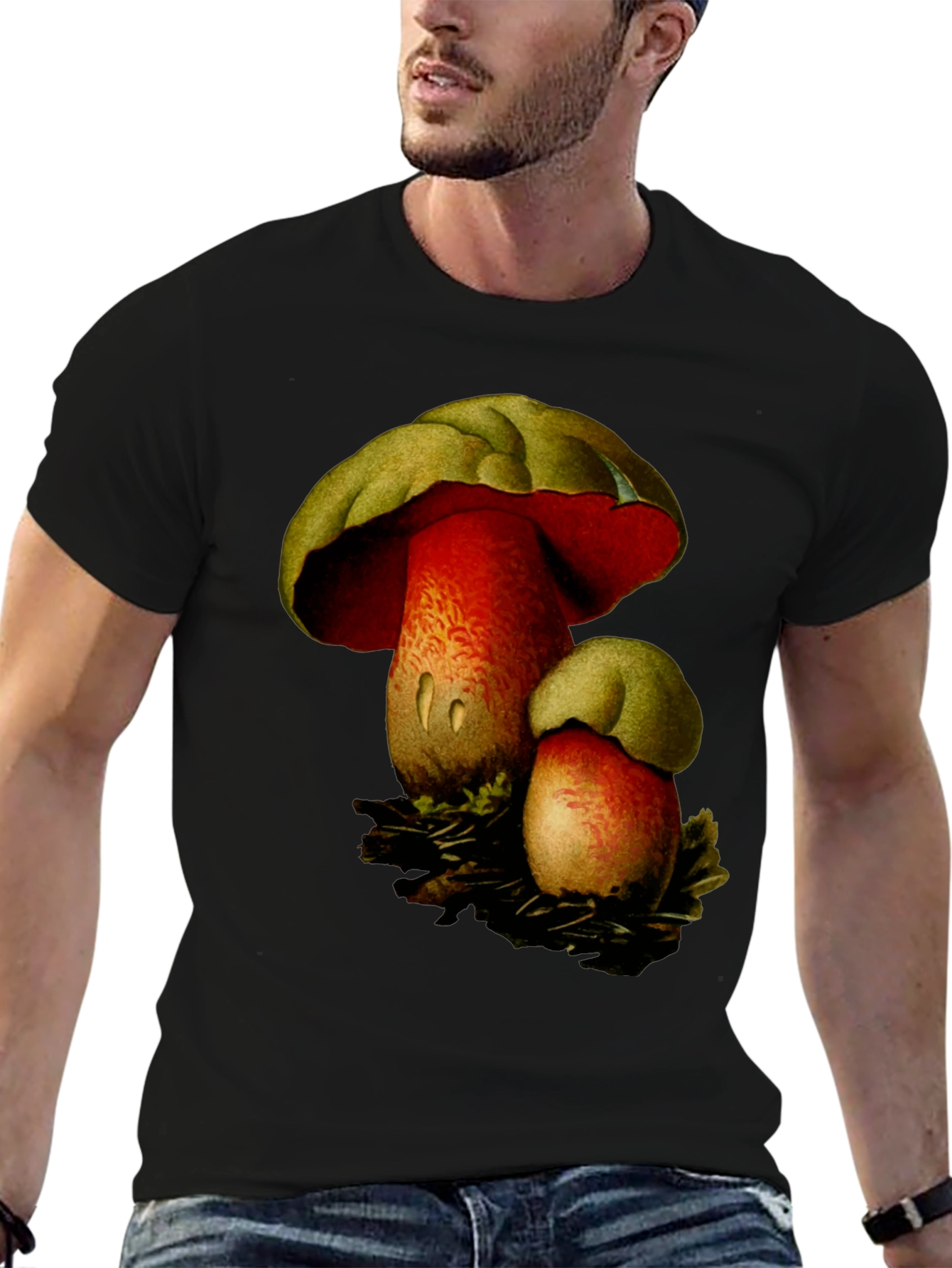 Mushroom Graphic Tee - Nature Inspired Design