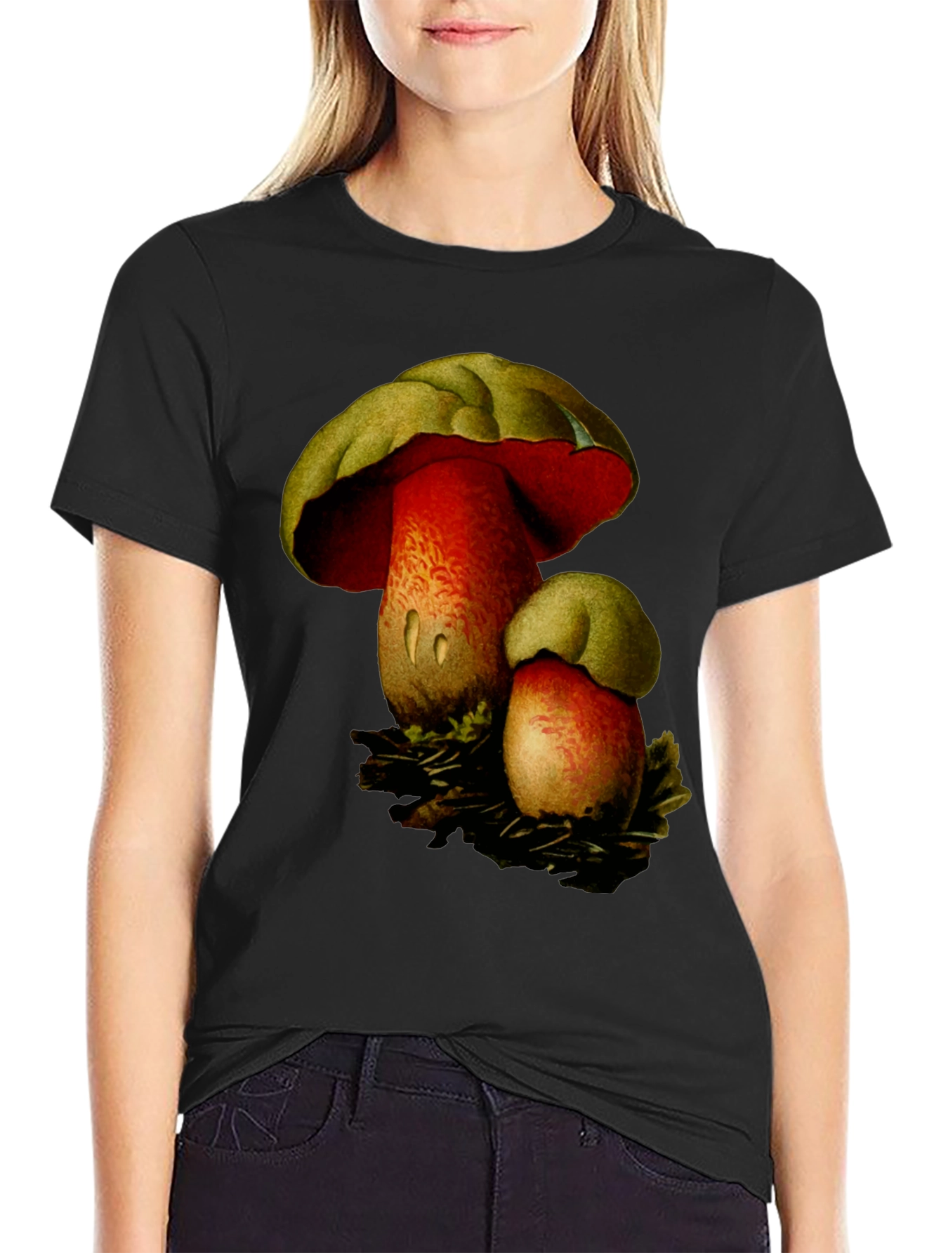 Mushroom Graphic Tee - Nature Inspired Design