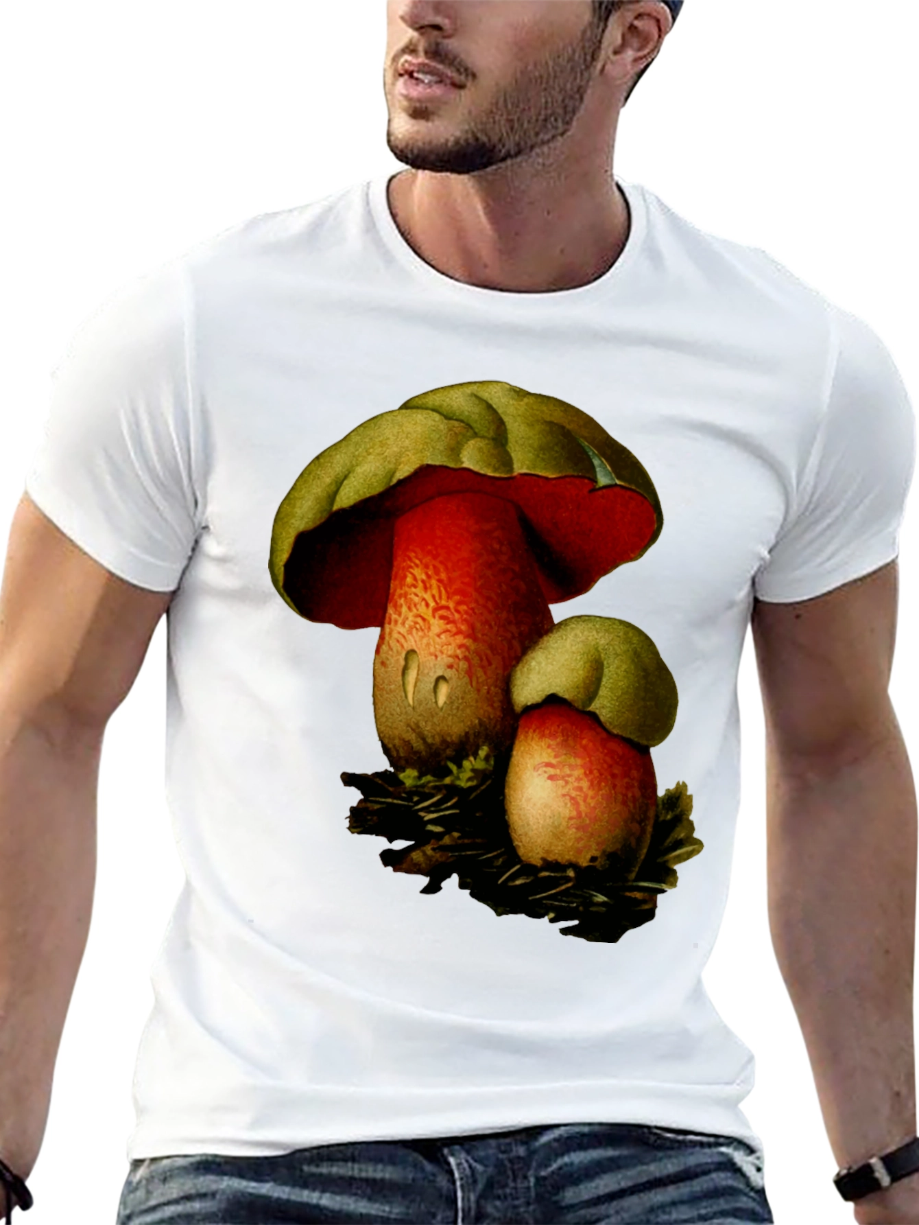 Mushroom Graphic Tee - Nature Inspired Design