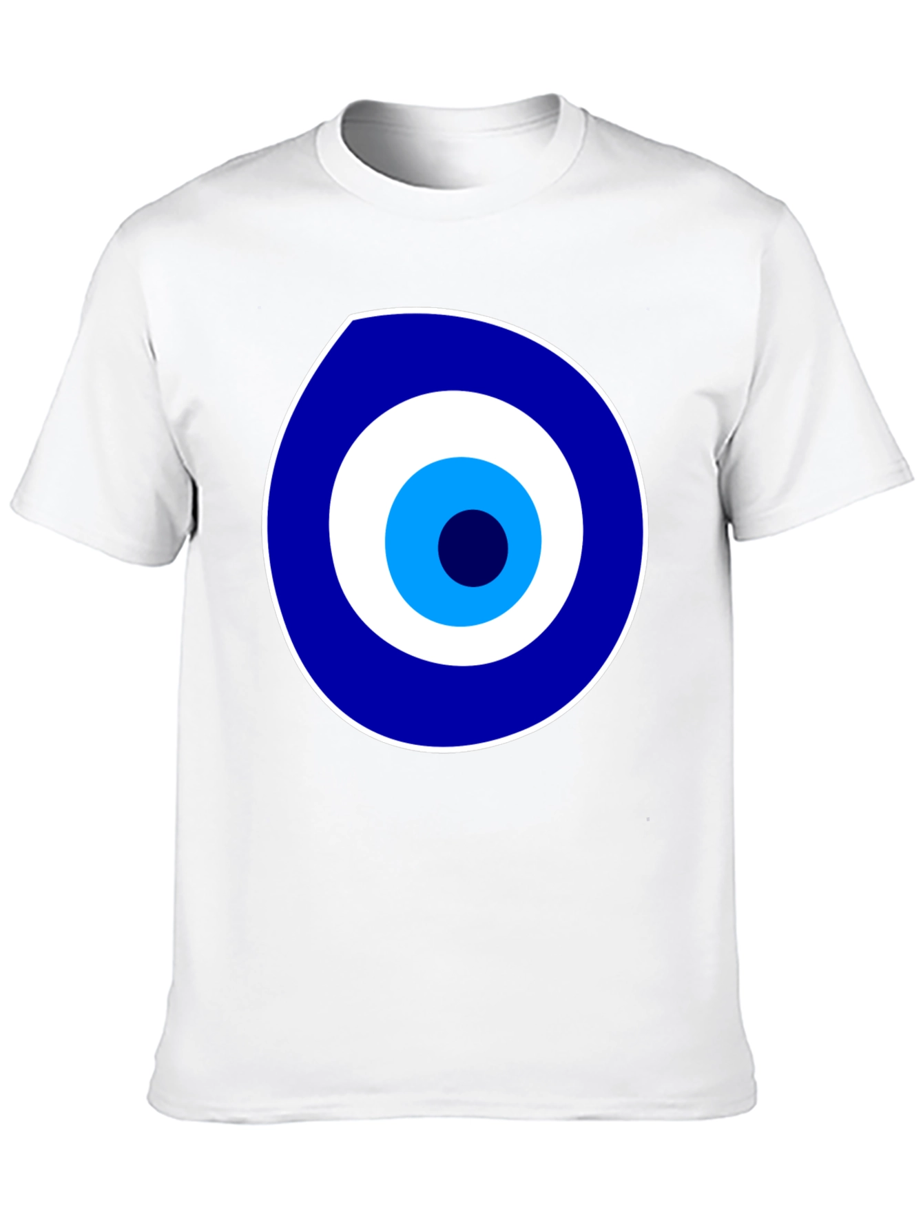 Evil Eye Graphic Print Black T-Shirt