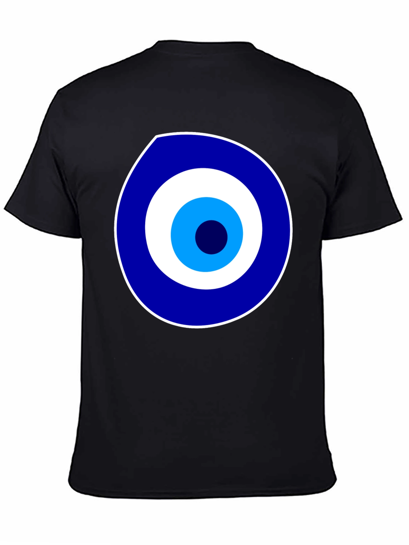 Evil Eye Graphic Print Black T-Shirt