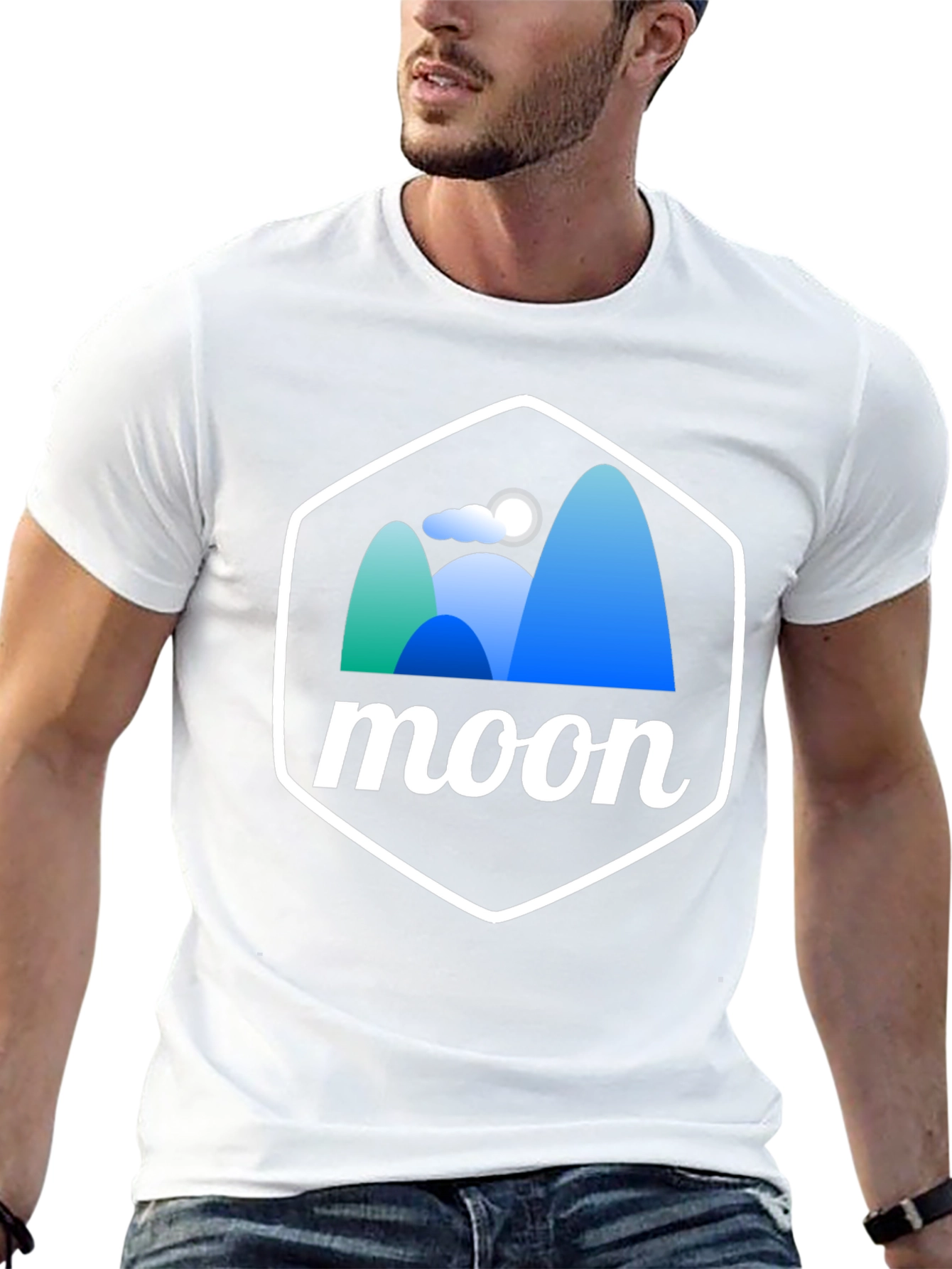 Moonscape Graphic Tee - Unisex Black T-Shirt