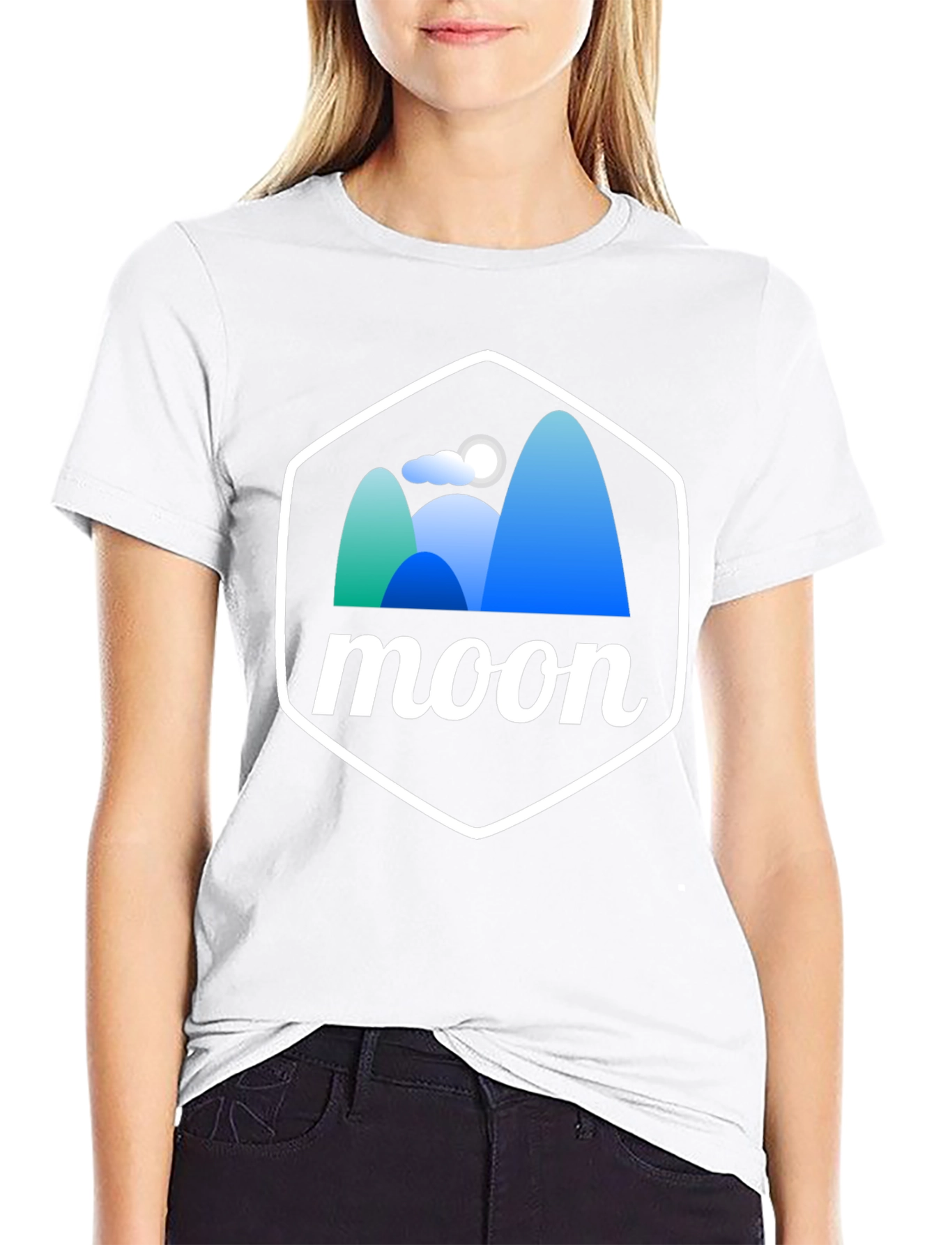 Moonscape Graphic Tee - Unisex Black T-Shirt