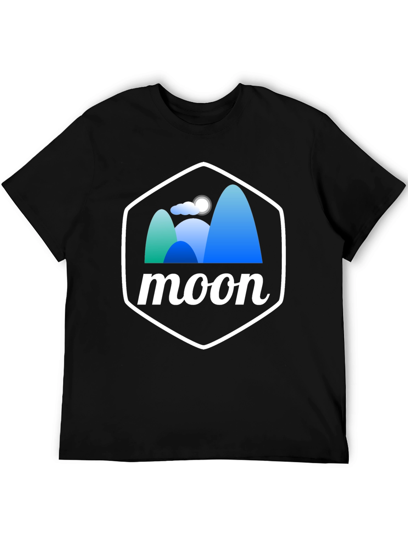 Moonscape Graphic Tee - Unisex Black T-Shirt