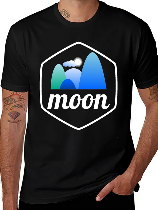 Moonscape Graphic Tee - Unisex Black T-Shirt