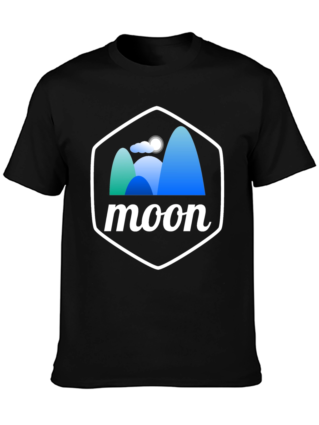 Moonscape Graphic Tee - Unisex Black T-Shirt