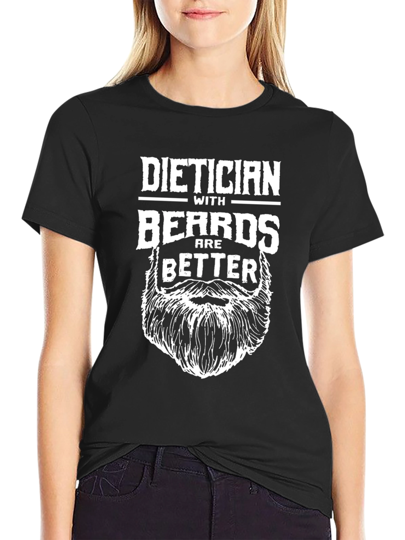 Dietician with Beards Graphic T-Shirt - Funny & Stylish