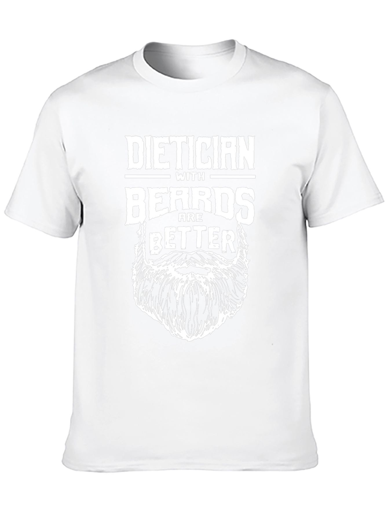 Dietician with Beards Graphic T-Shirt - Funny & Stylish