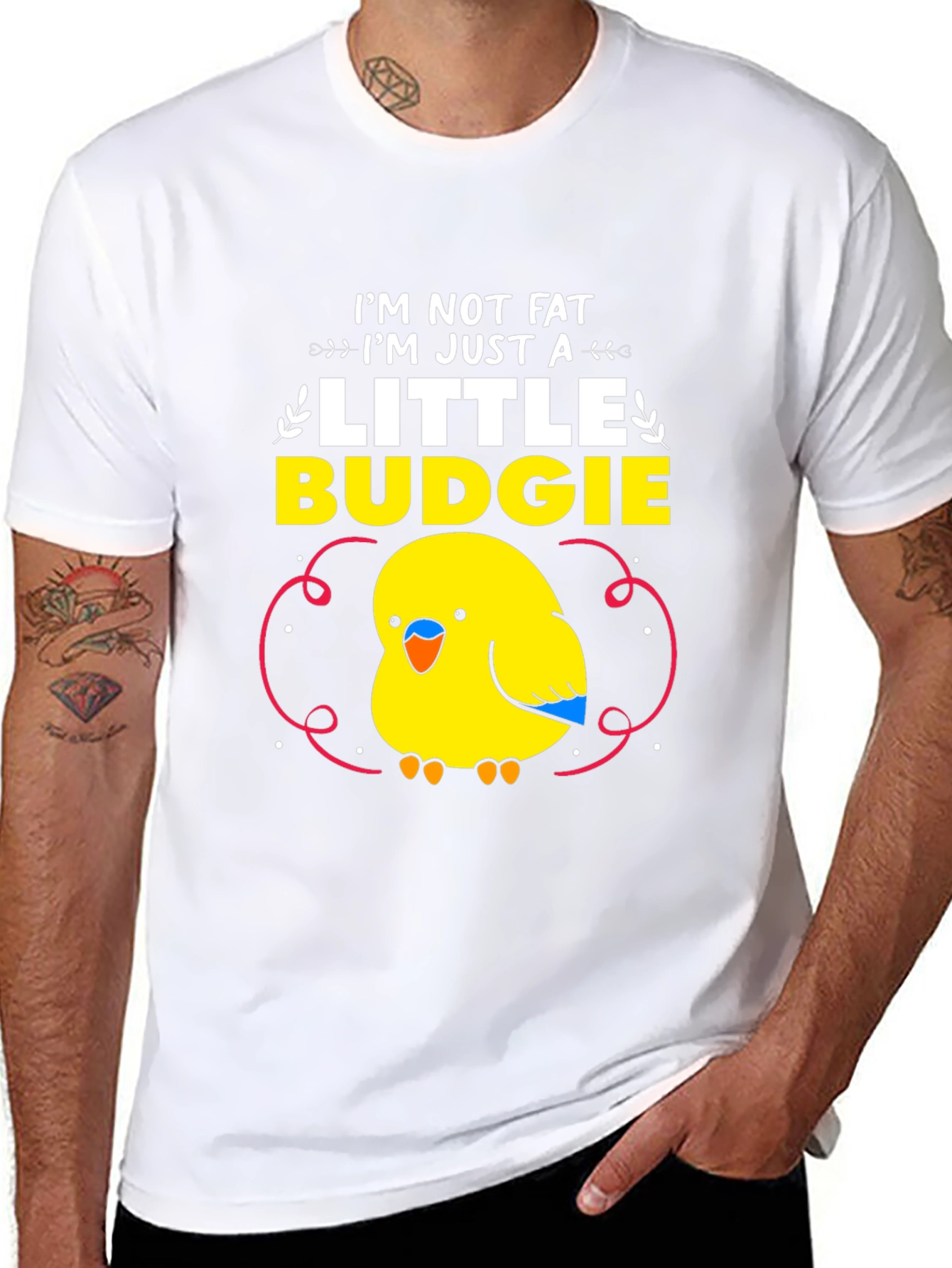 Funny Budgie T-Shirt - Im Just a Little Budgie