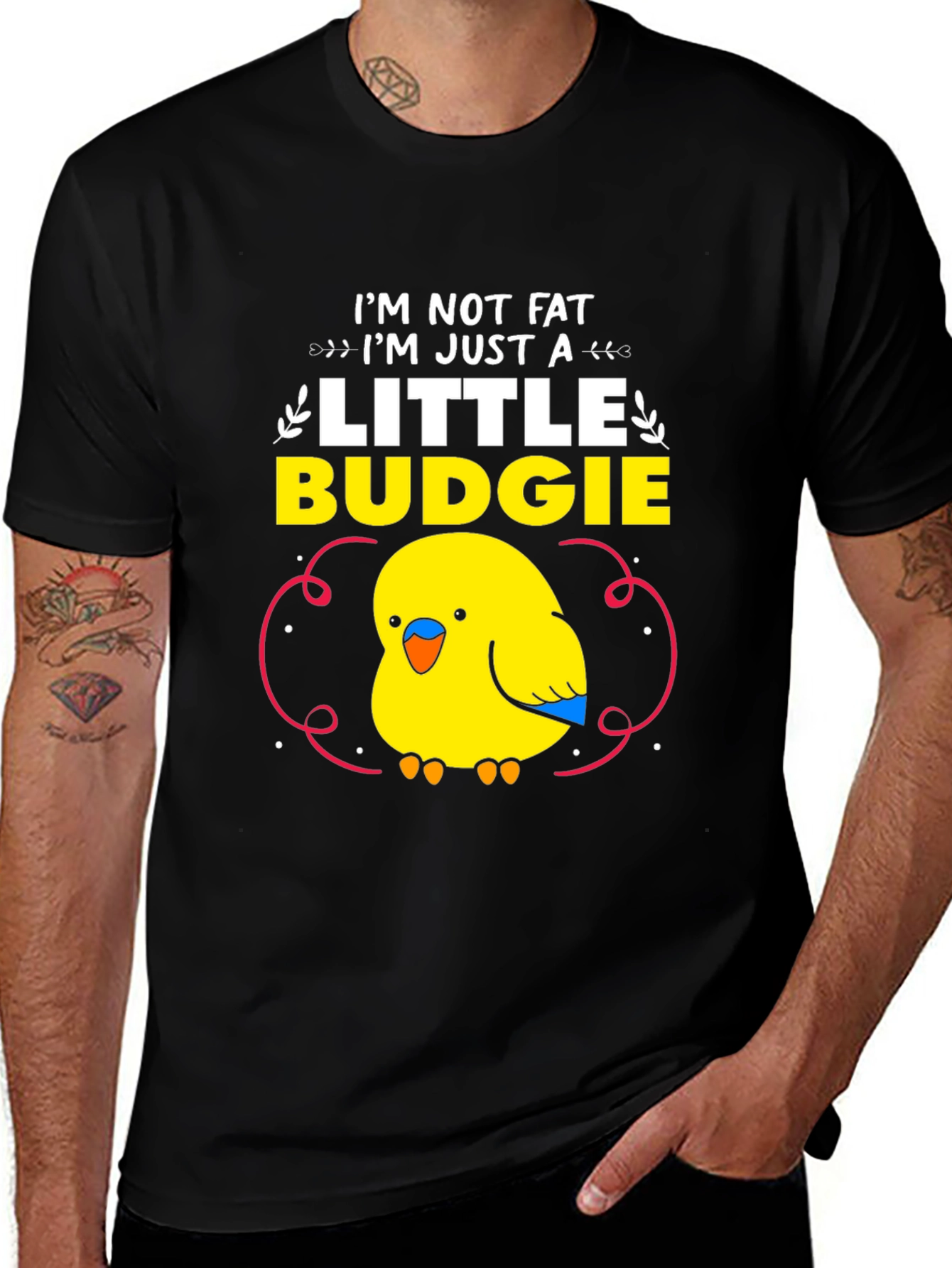 Funny Budgie T-Shirt - Im Just a Little Budgie