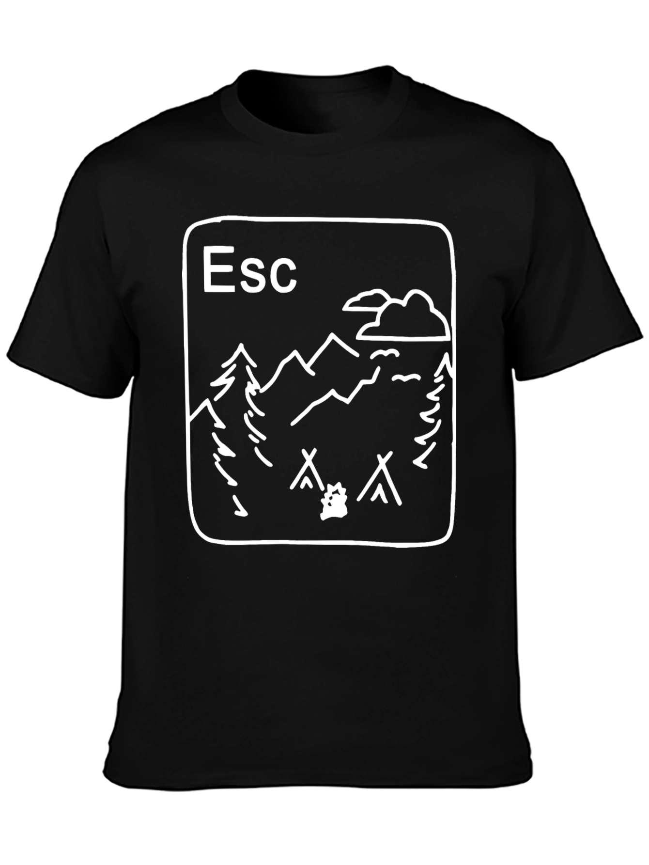 Escape Outdoors T-Shirt - Camping Adventure Tee